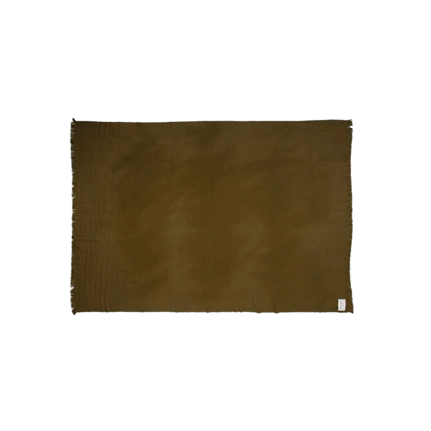 Fringed Solid Woven Cashmere Throws