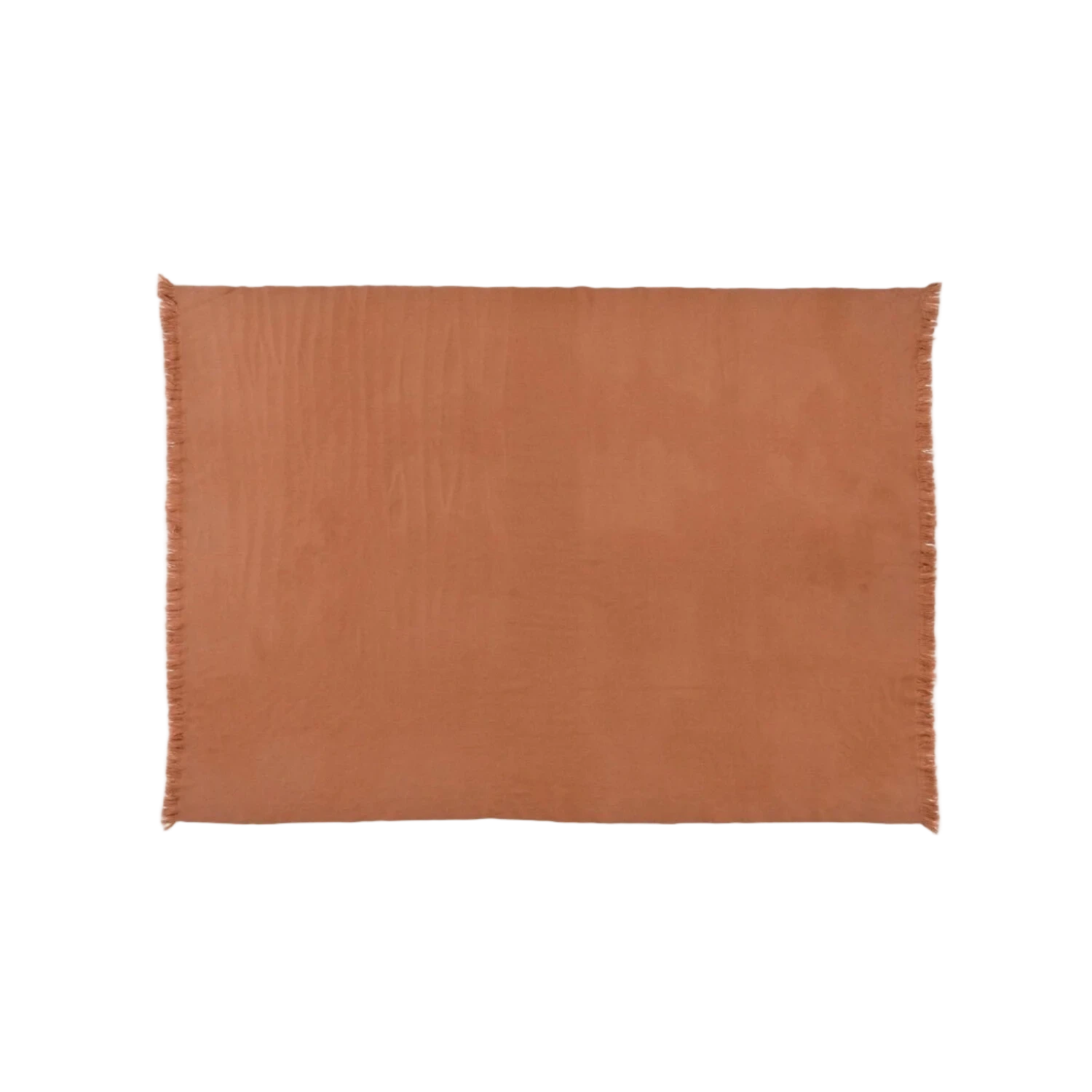 Fringed Solid Woven Cashmere Throws