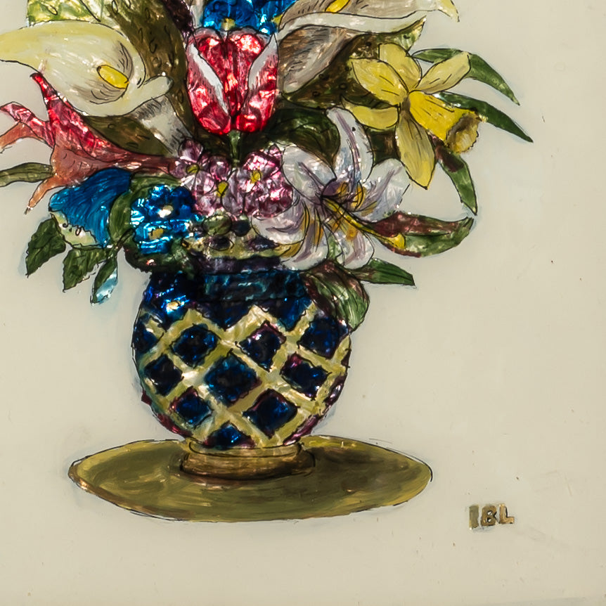 19TH-CENTURY AMERICAN FOLK ART TINSEL PAINTING VII