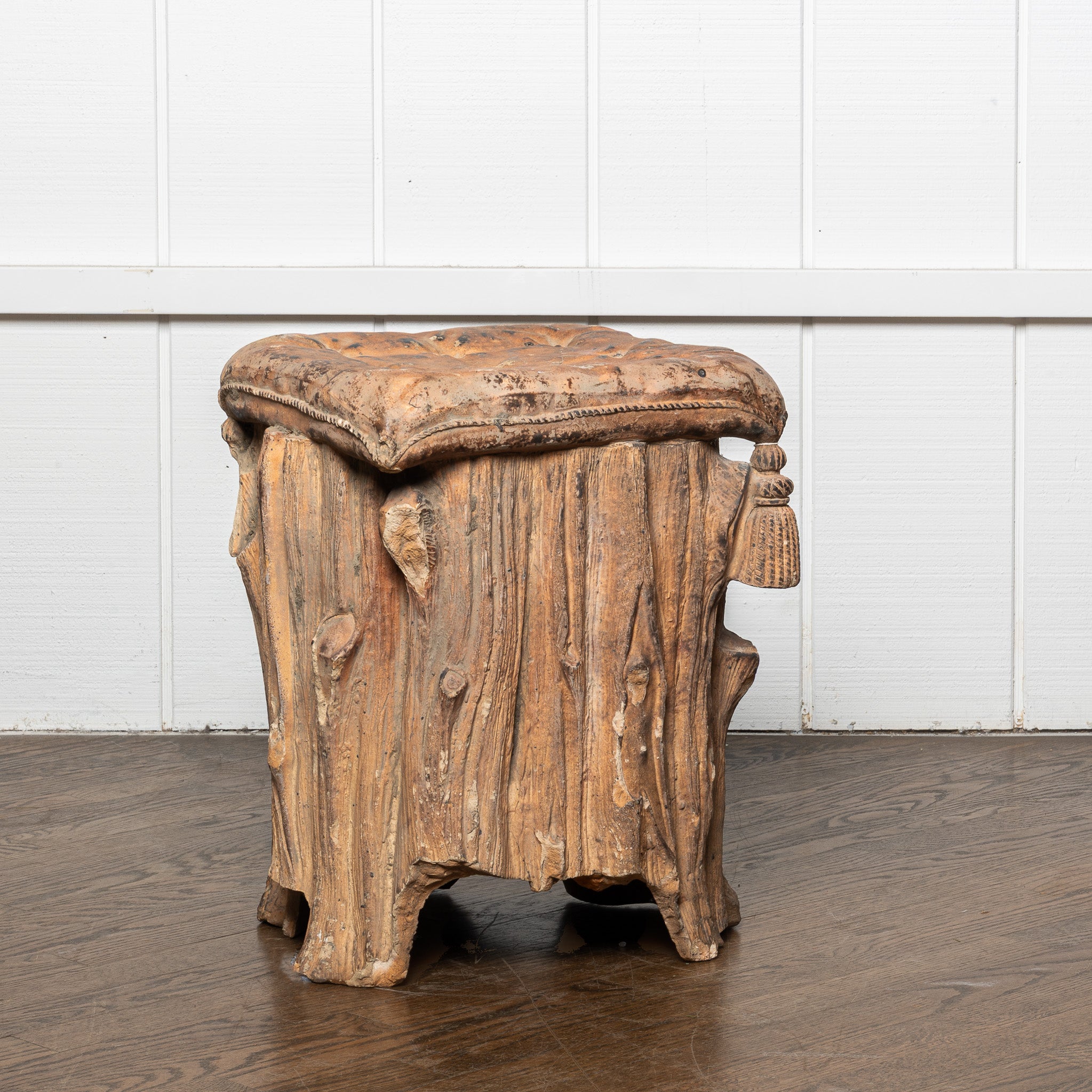 19th century Itlian terrca cotta stool