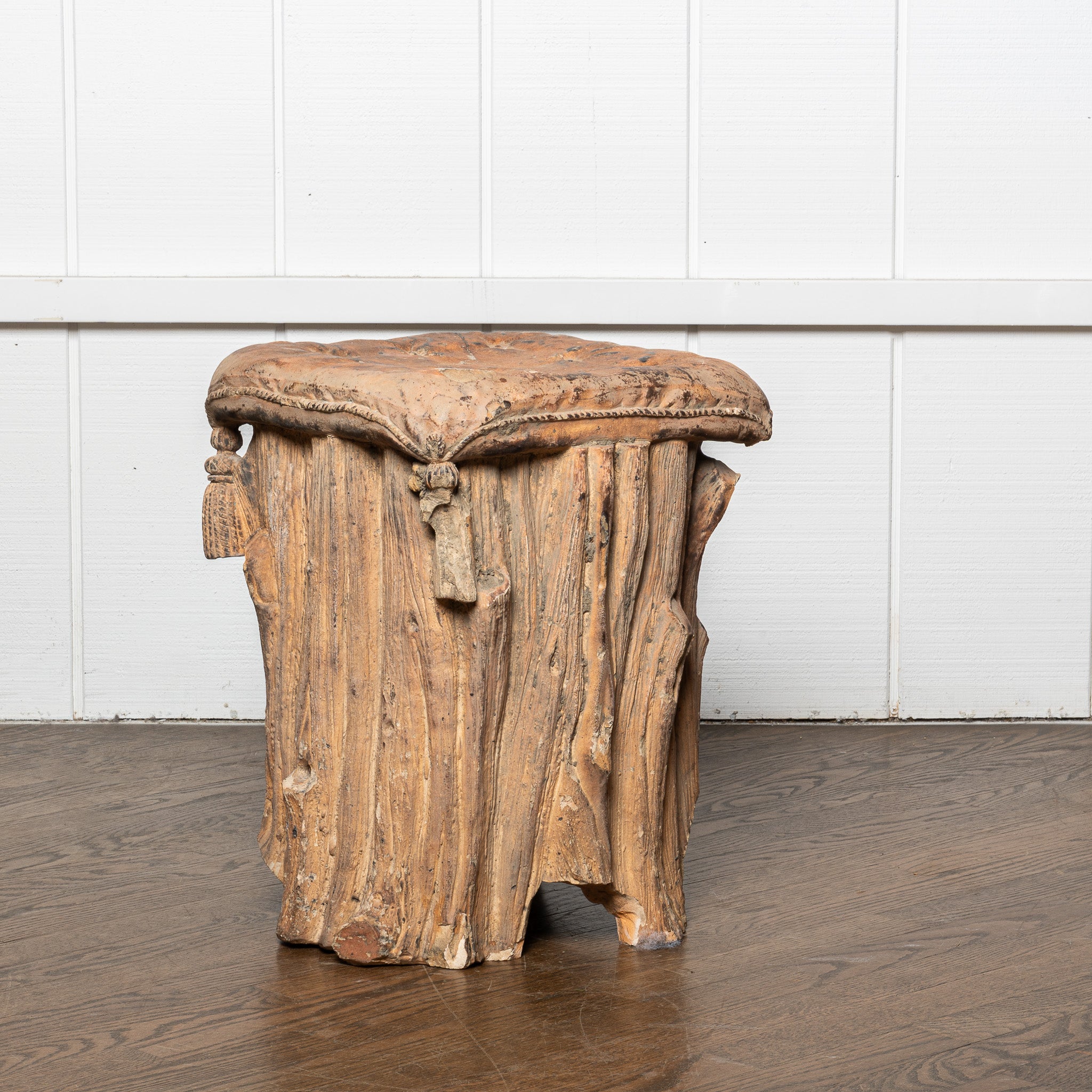 19th century Itlian terrca cotta stool