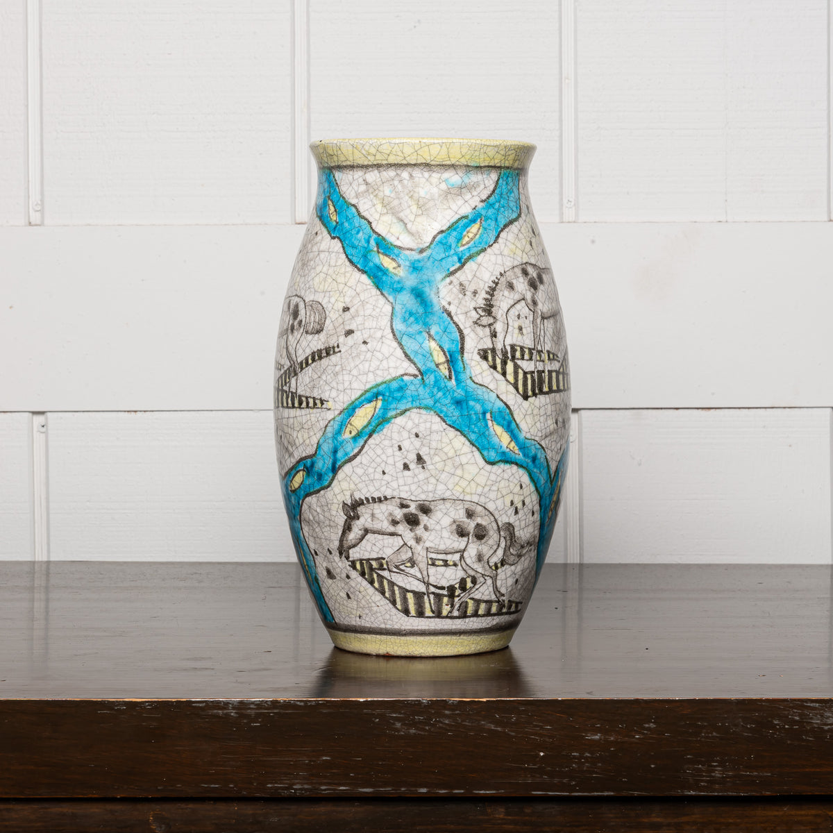 EARLY 20TH-CENTURY AUSTRIAN SECESSIONIST ART POTTERY VASE, POSSIBLY WIENER KERAMIK