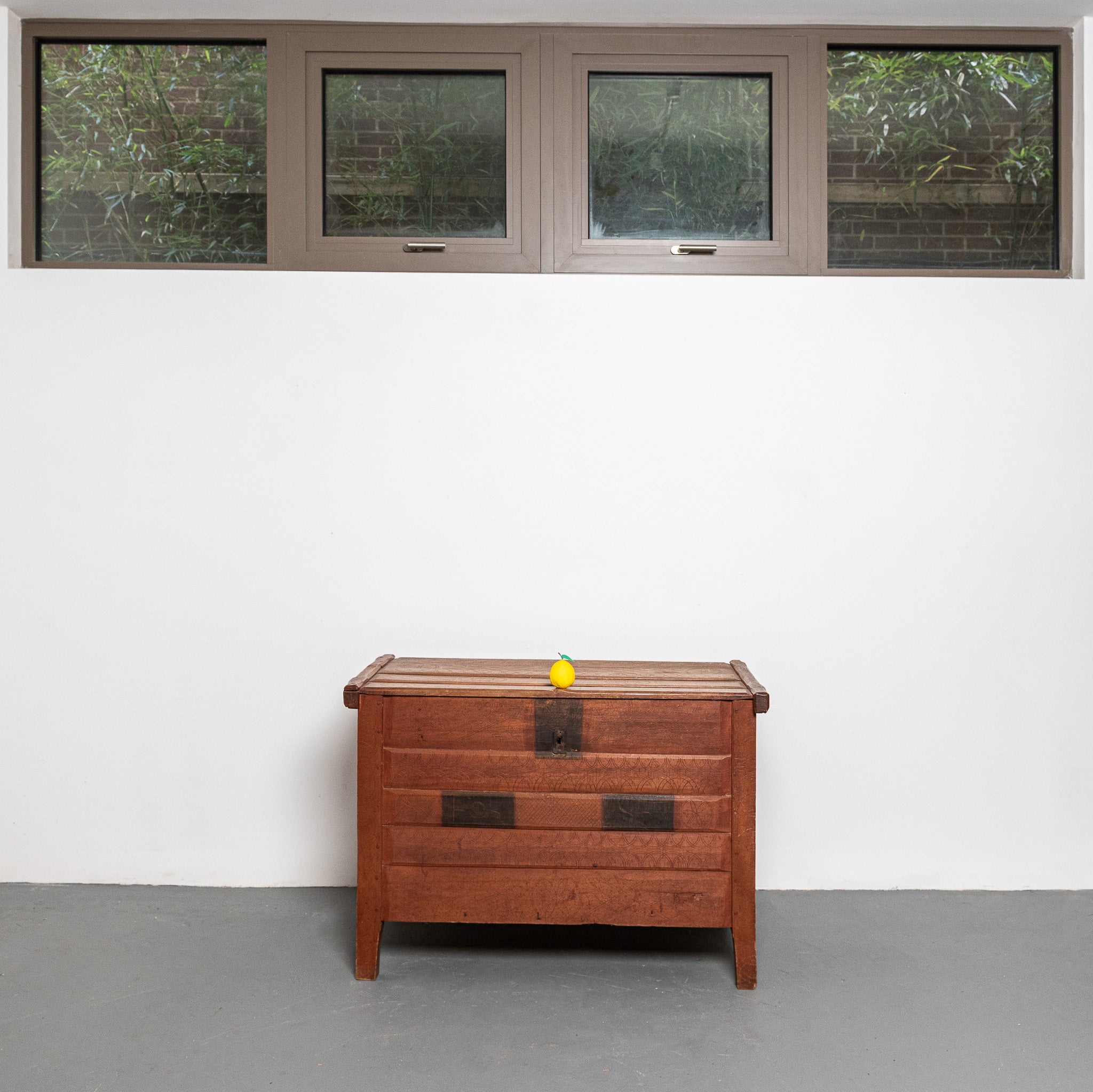 19th century American folk art carved Pensivania Dutch chest