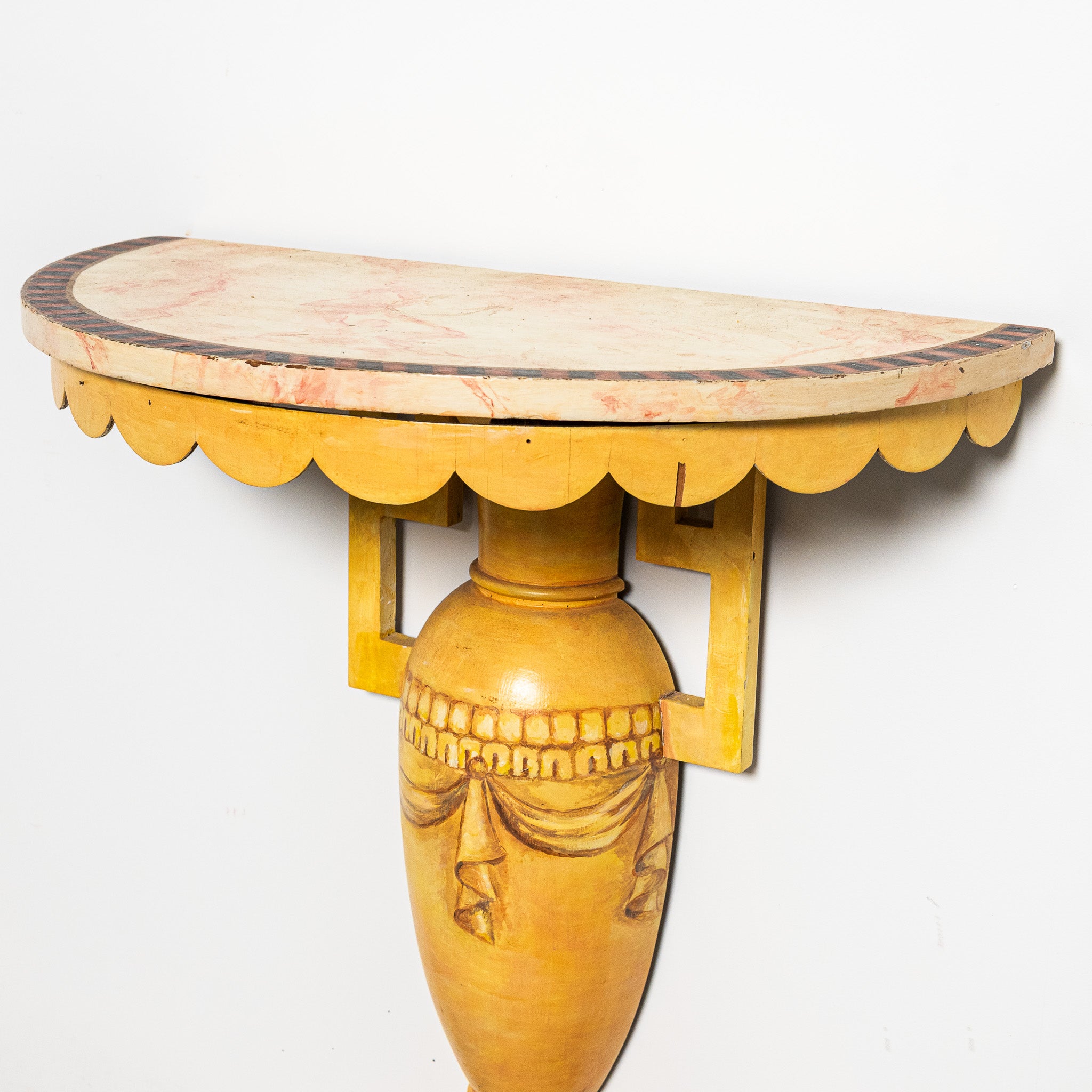 early 20th century American painted decoracted console
