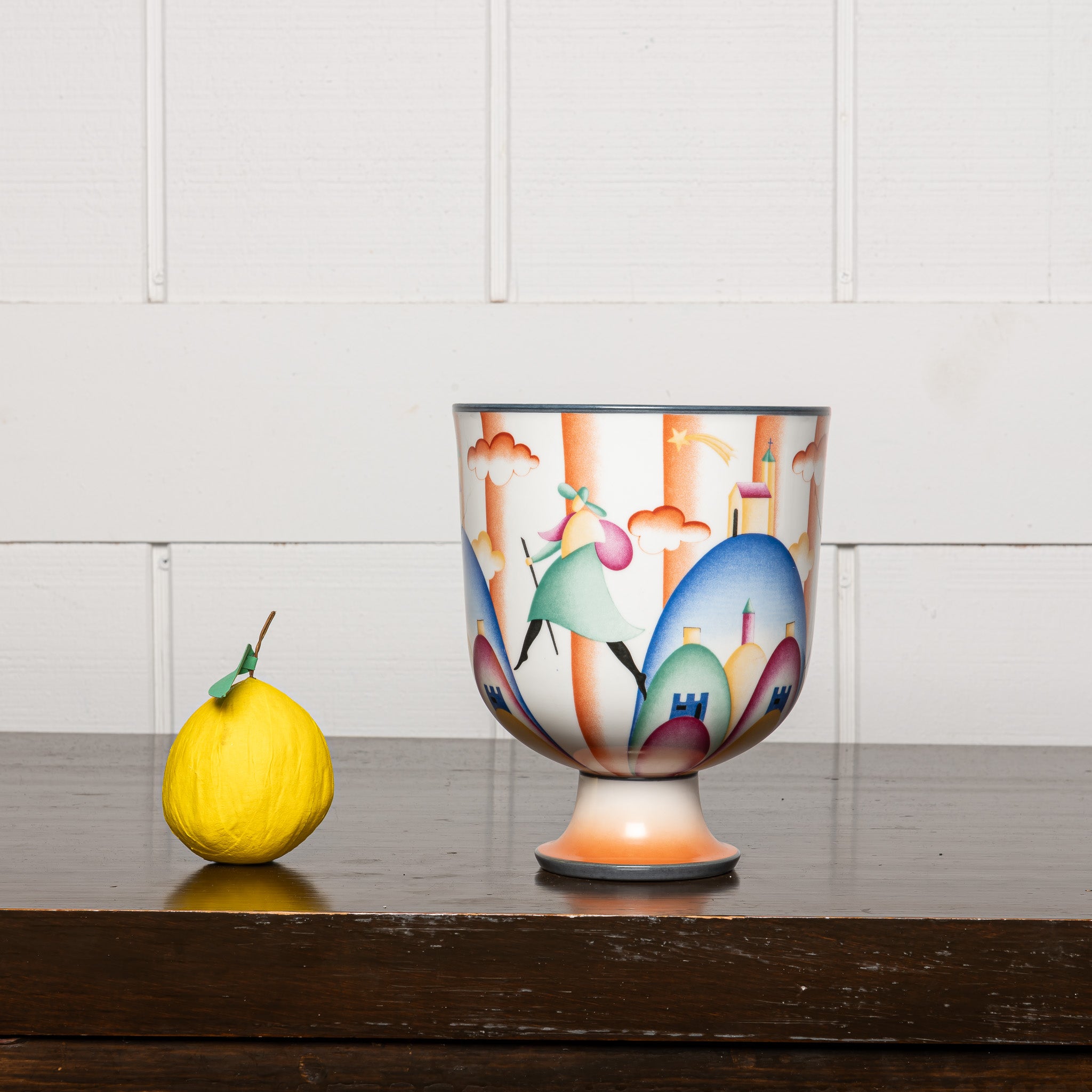 Gio Ponti reissue ceramic vase by Ginori, Itlian