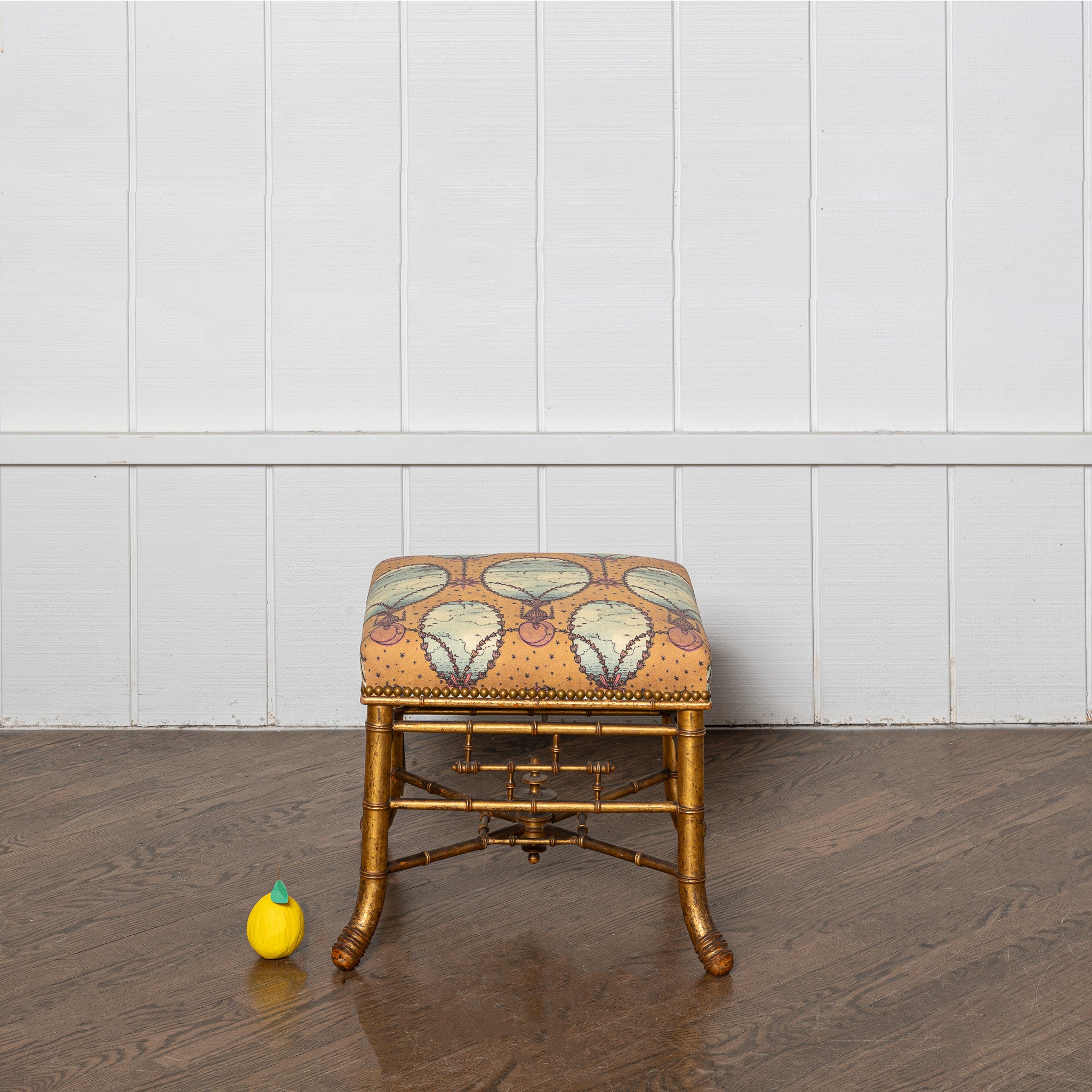 Aesthetic movement
faux bamboo carved footstool