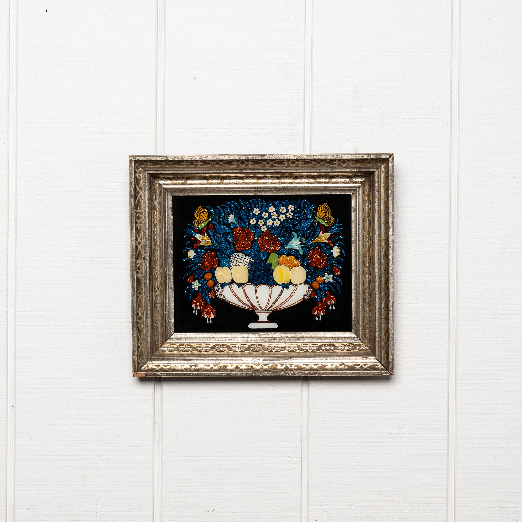 19TH-CENTURY AMERICAN FOLK ART TINSEL PAINTING V