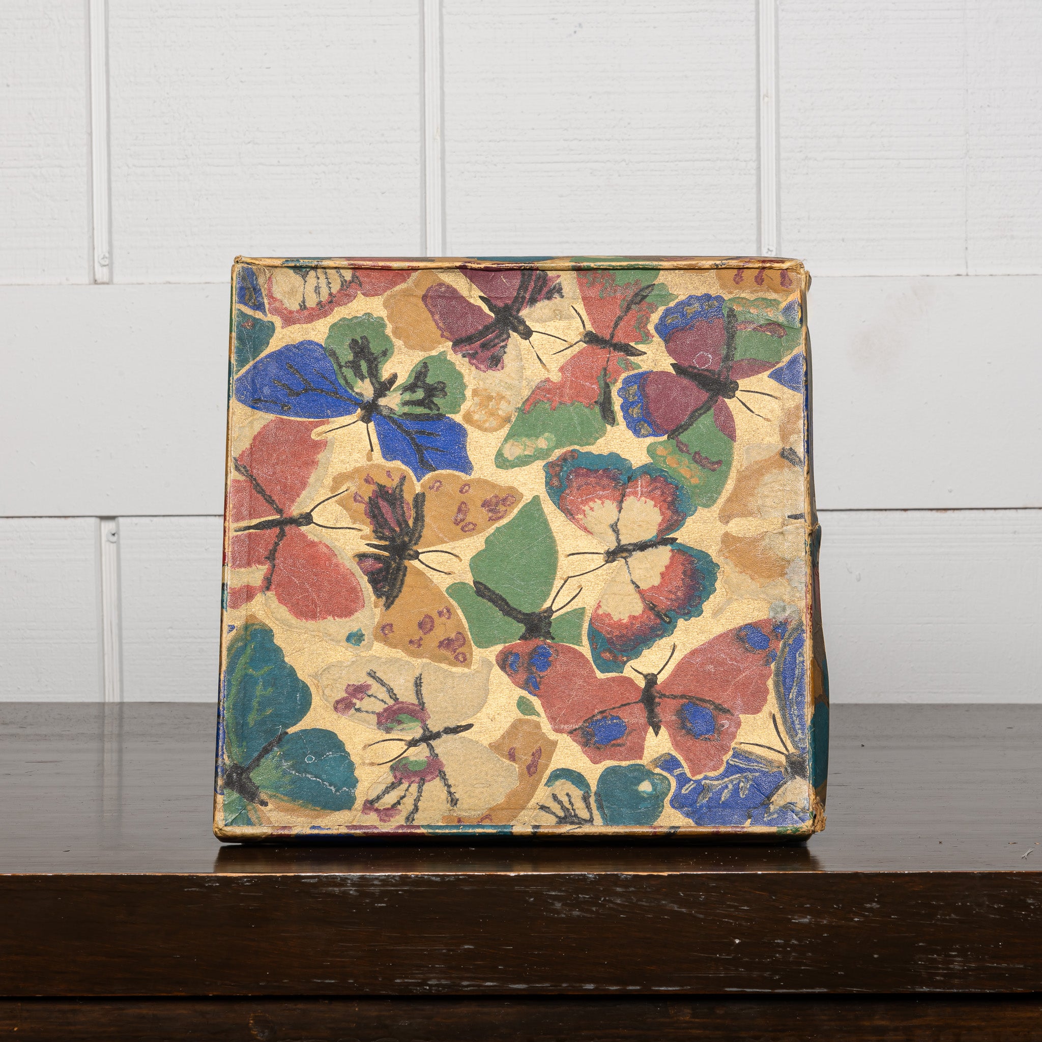 Painted Wood Candy Box, Early 20th Century