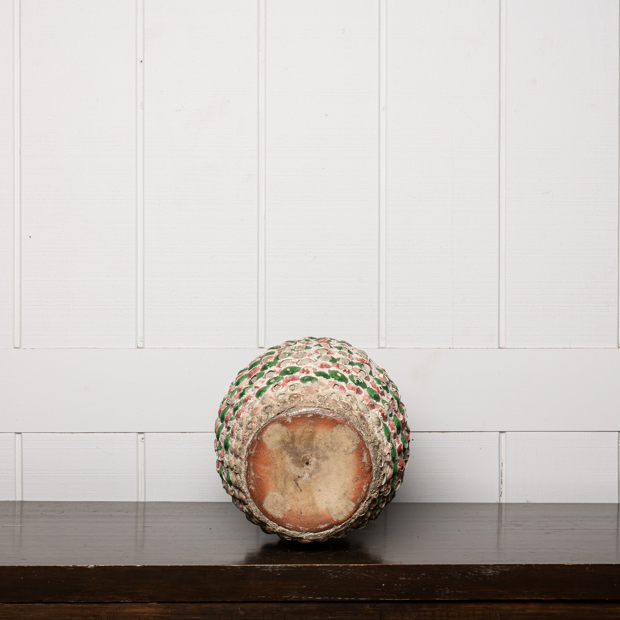 19th Century American Folk Art Seashell Grotto Vase