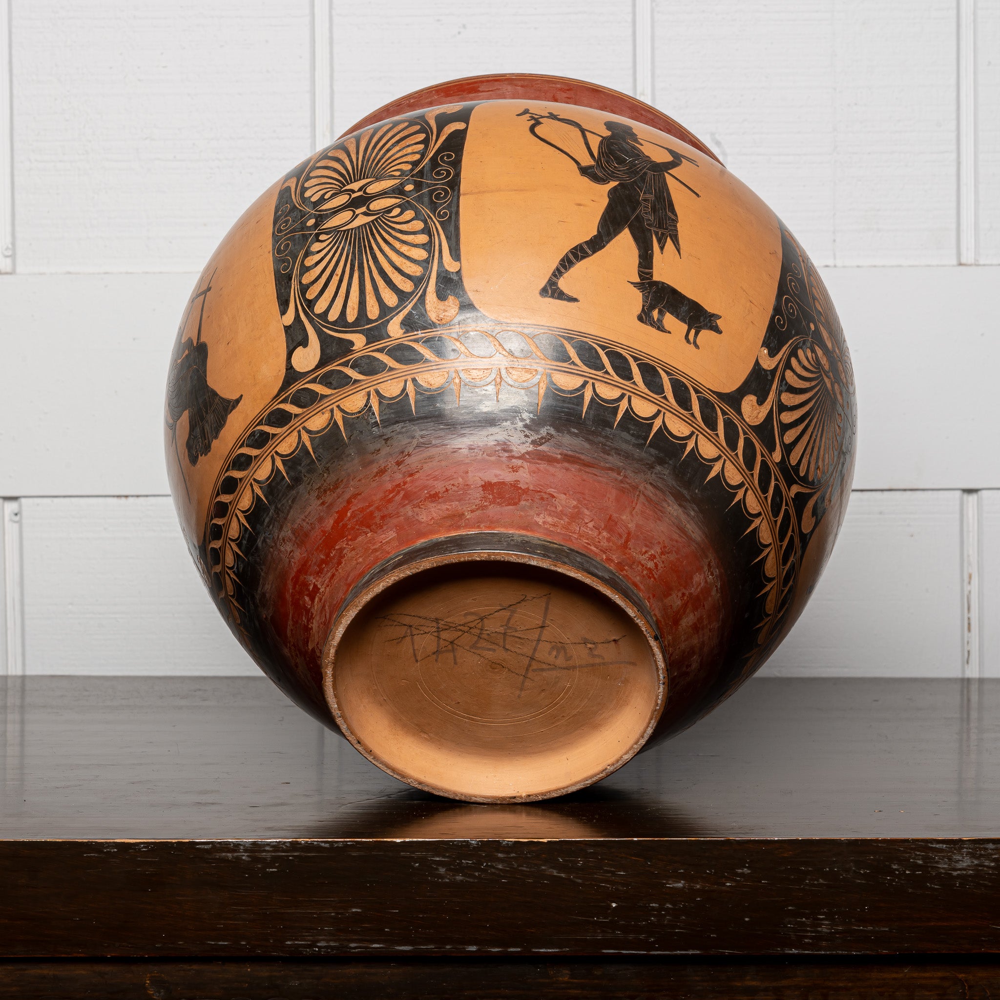 Grand Tour Greek Attic Vase, 19th Century Ceramic