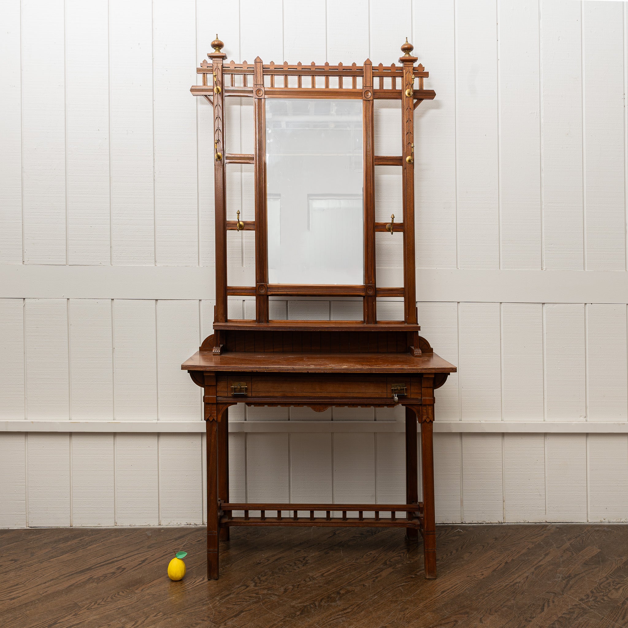 19th Century American Aesthetic Movement halltree console