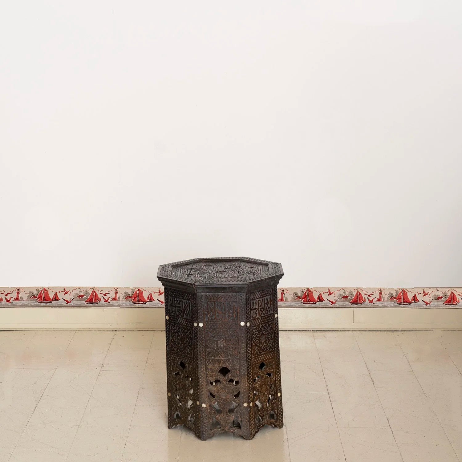 19TH CENTURY SYRIAN CALLIGRAPHY TABLE