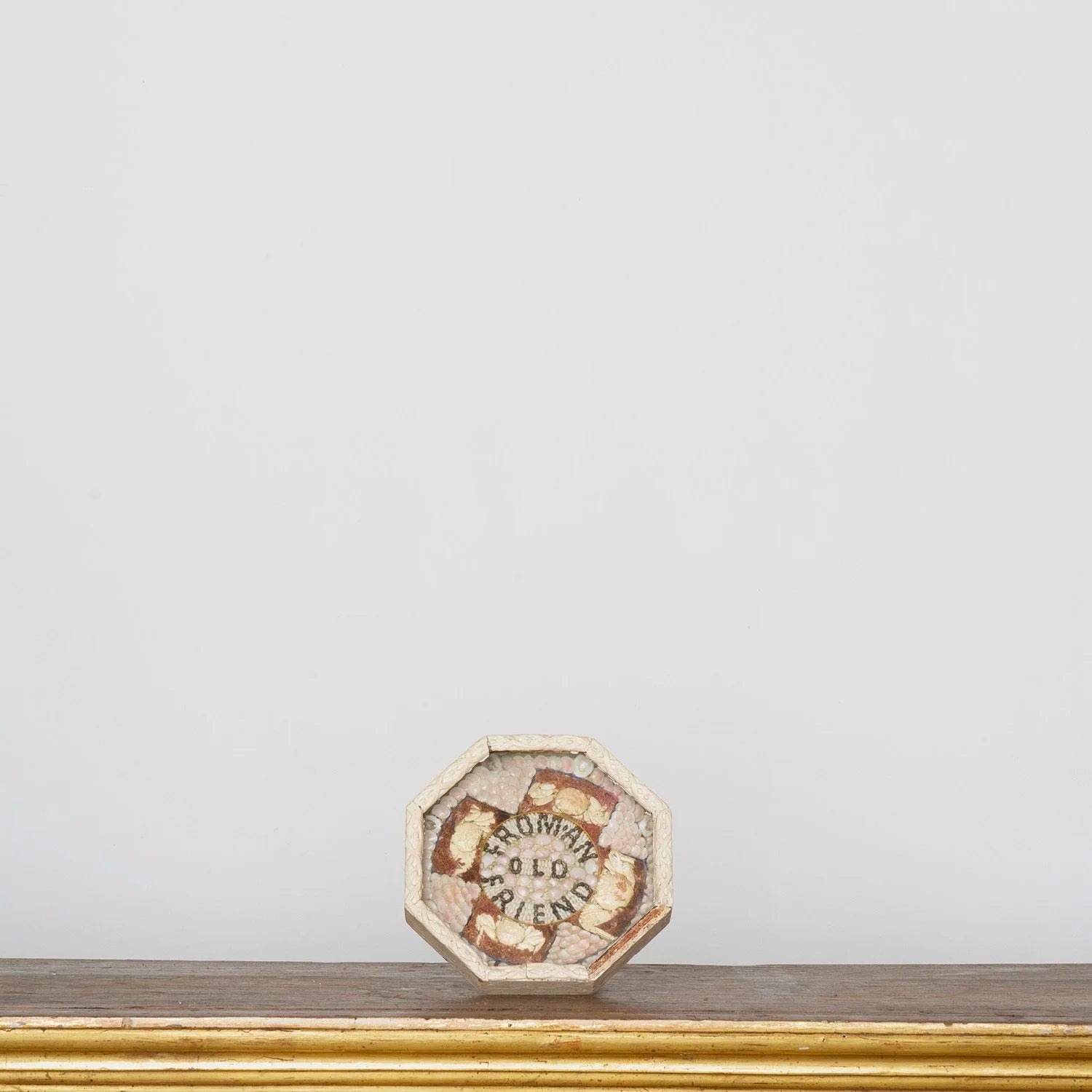 FOLK ART SAILOR'S VALENTINE "FROM AN OLD FRIEND"