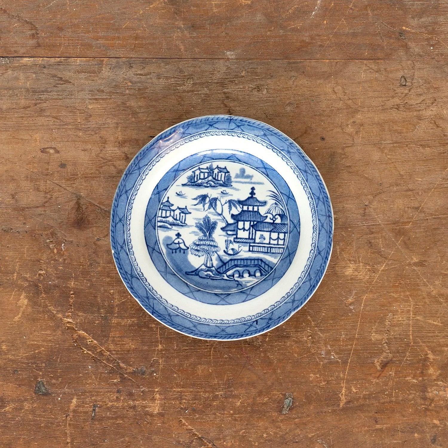 CHINESE EXPORT STYLE TRANSFERWARE PLATE #2