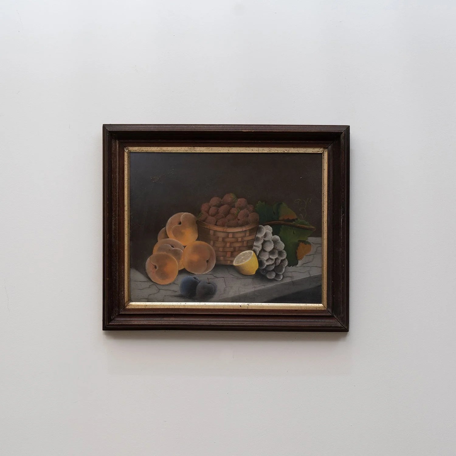 AMERICAN FOLK ART PASTEL STILL LIFE