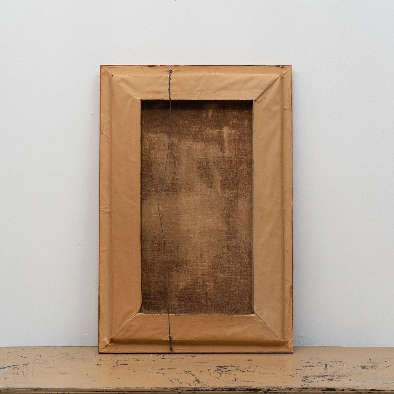 FRAMED OIL ON CANVAS OF HUNTING DOGS