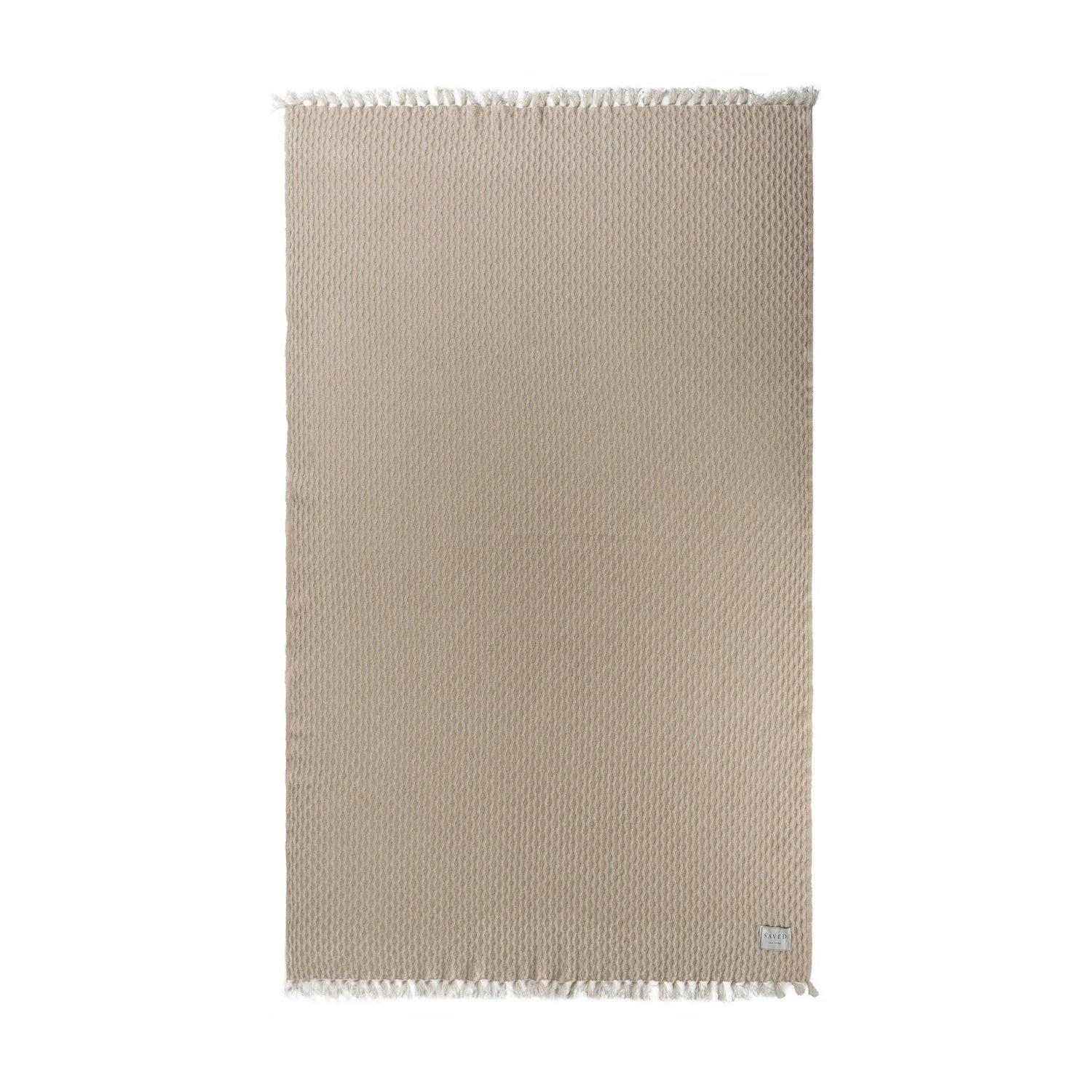 ARAN FRINGE Cashmere Blanket