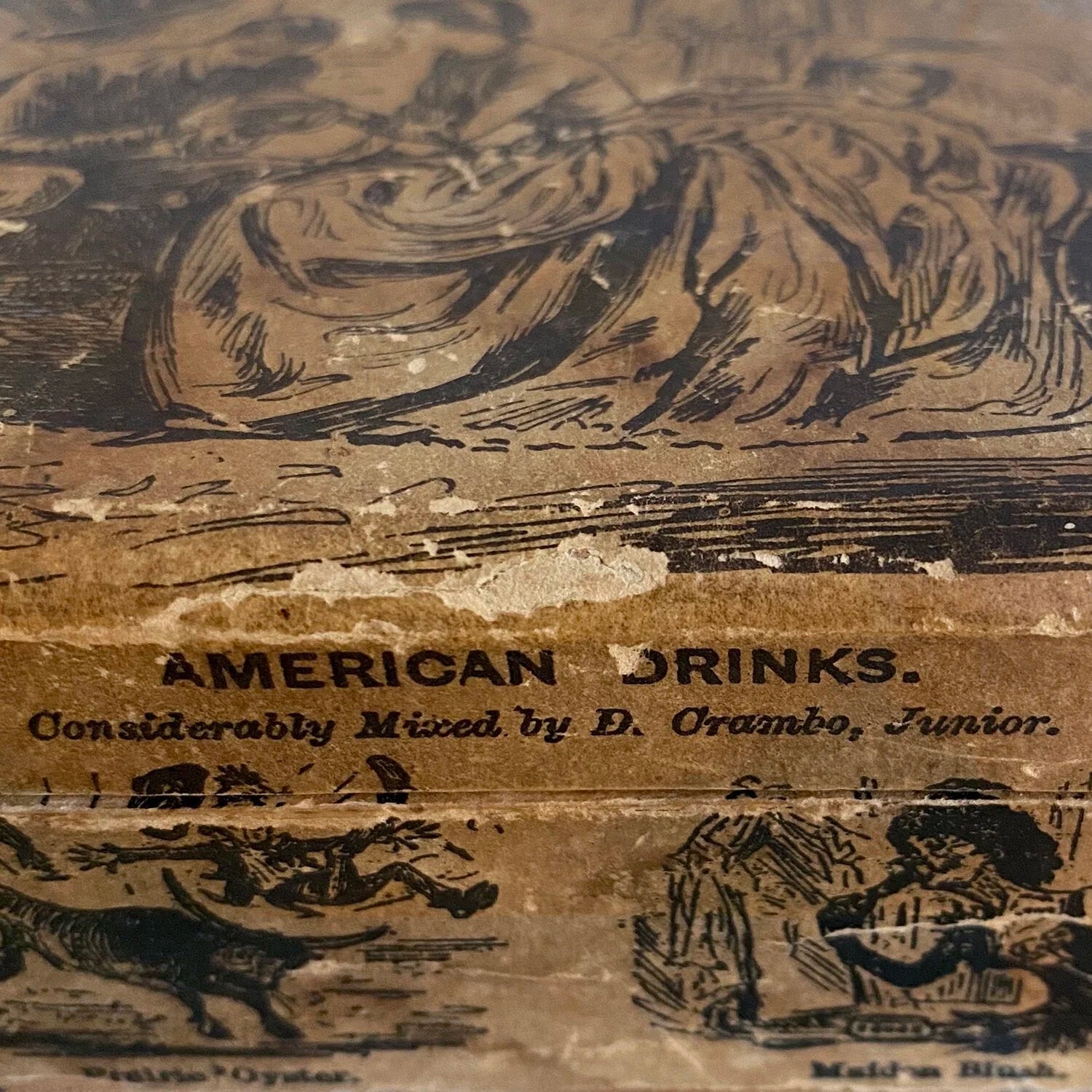 VICTORIAN PAPER COVERED DRESSER BOX