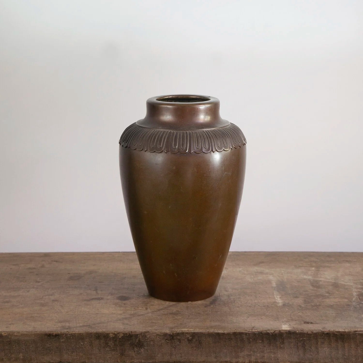 LARGE ART DECO BRONZE VASE