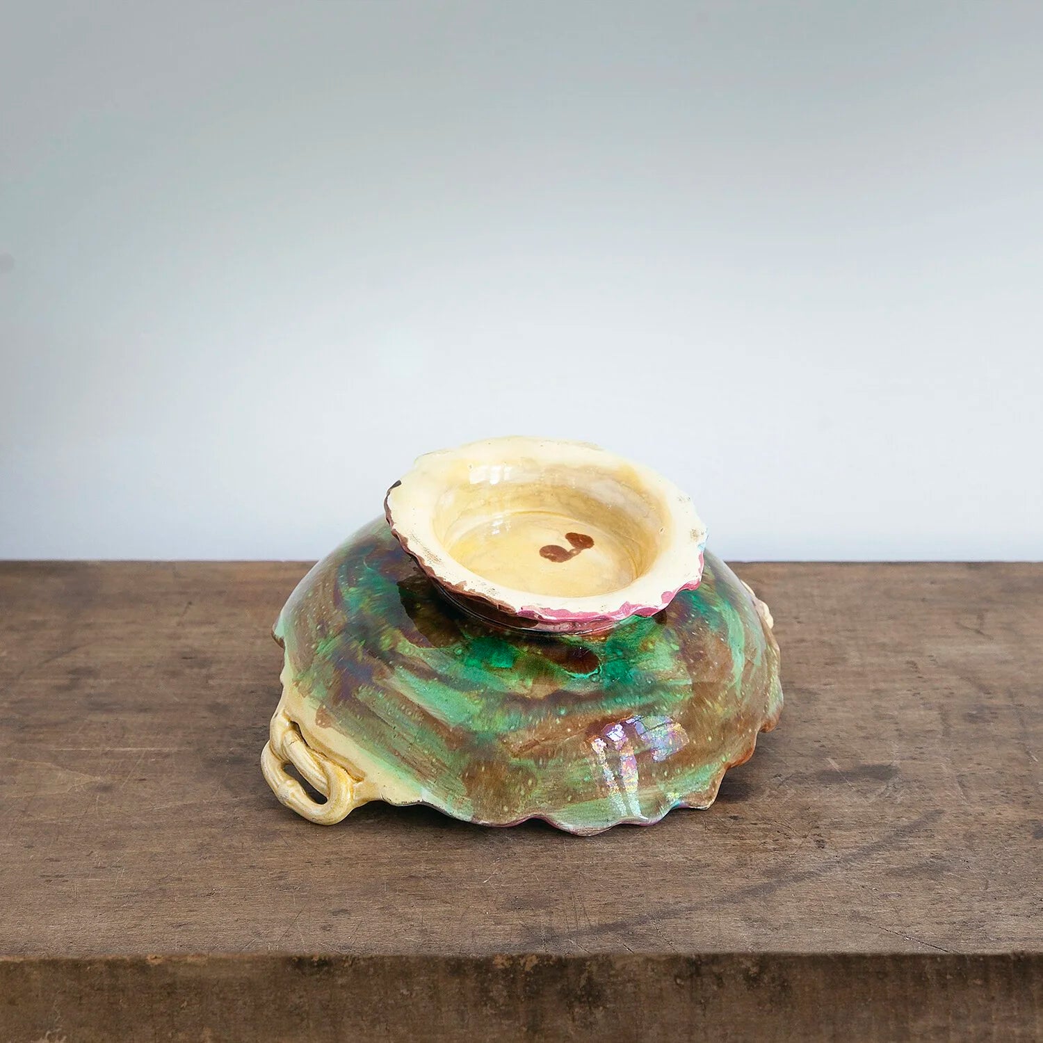 LARGE MAJOLICA BOWL