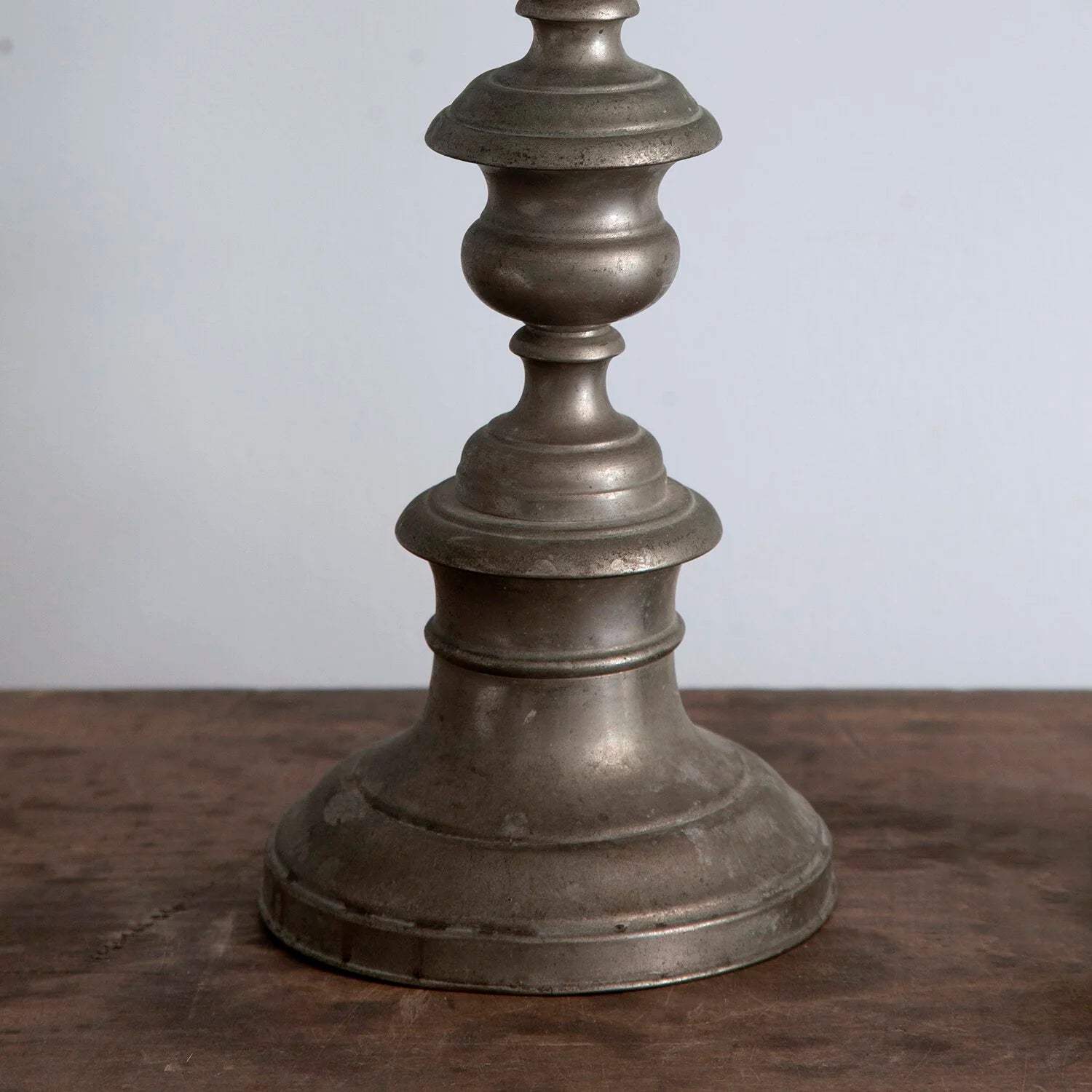 PAIR OF LARGE ANTIQUE CANDLESTICKS (No. 1)