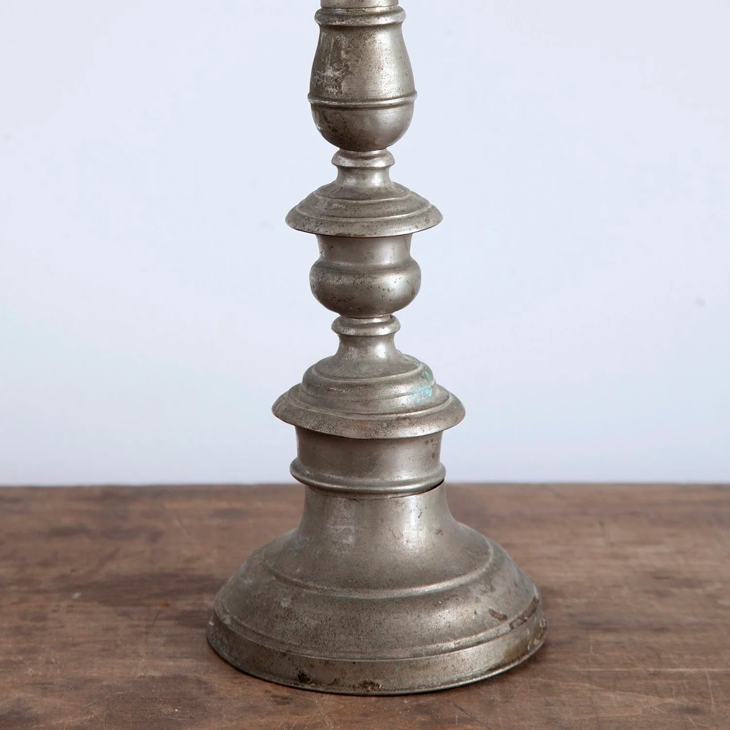PAIR OF LARGE ANTIQUE CANDLESTICKS (No. 2)