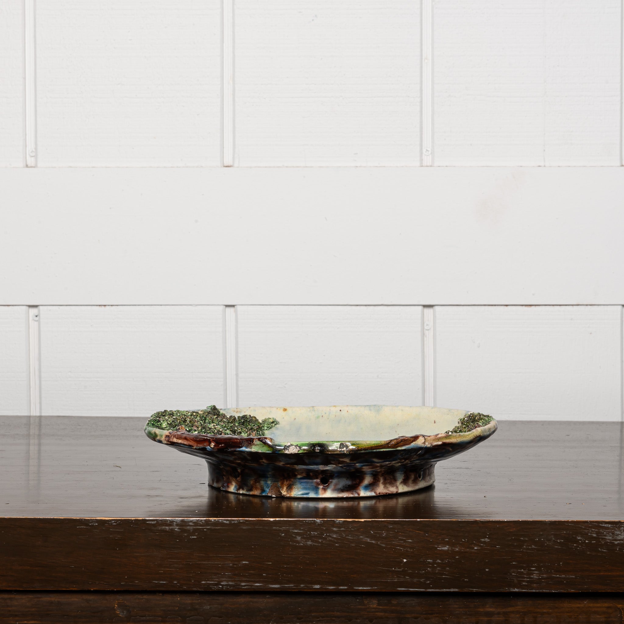 Palissy Ware French Ceramic Plate, 19th Century