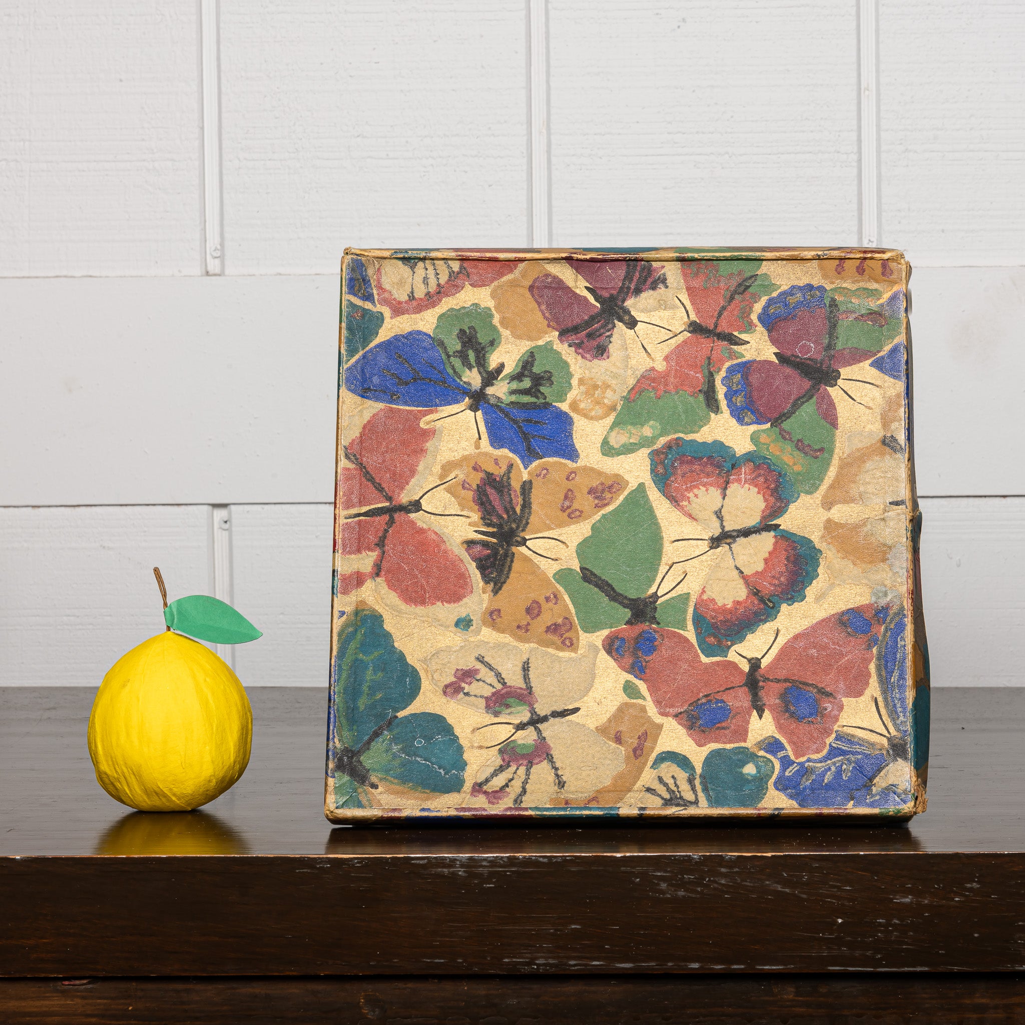 Painted Wood Candy Box, Early 20th Century