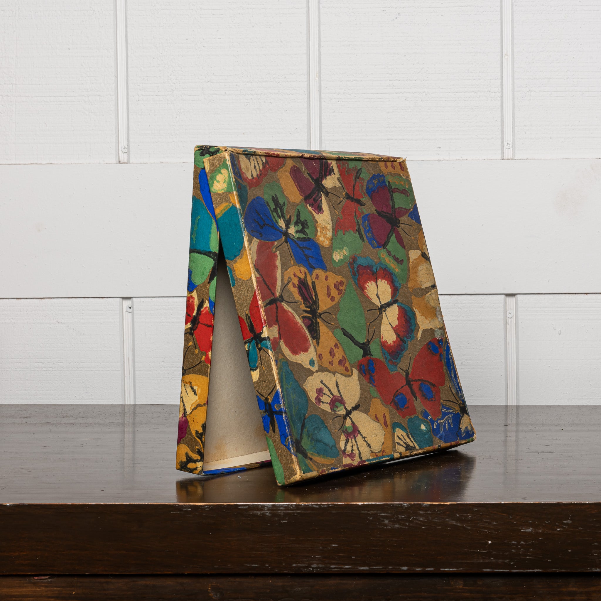 Painted Wood Candy Box, Early 20th Century