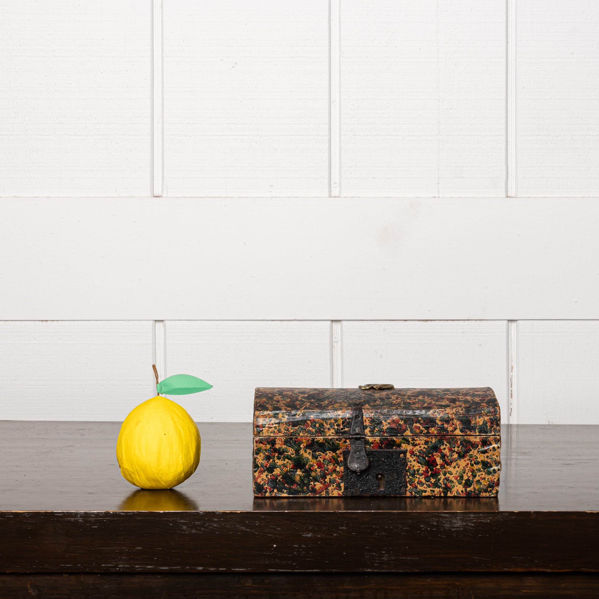 19th Century American Paint-Decorated Document Box