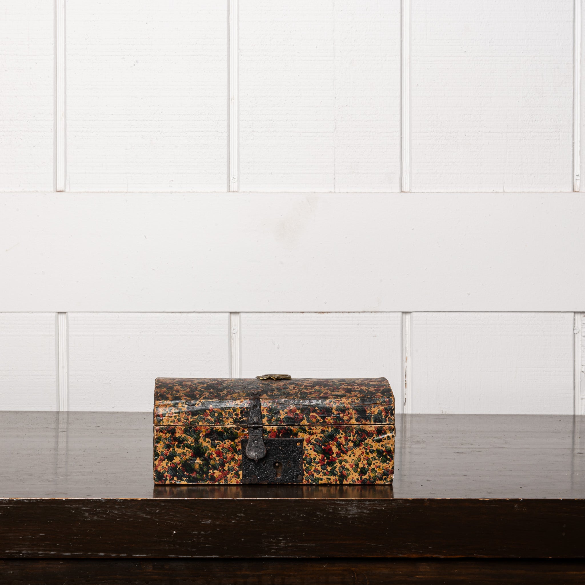 19th Century American Paint-Decorated Document Box