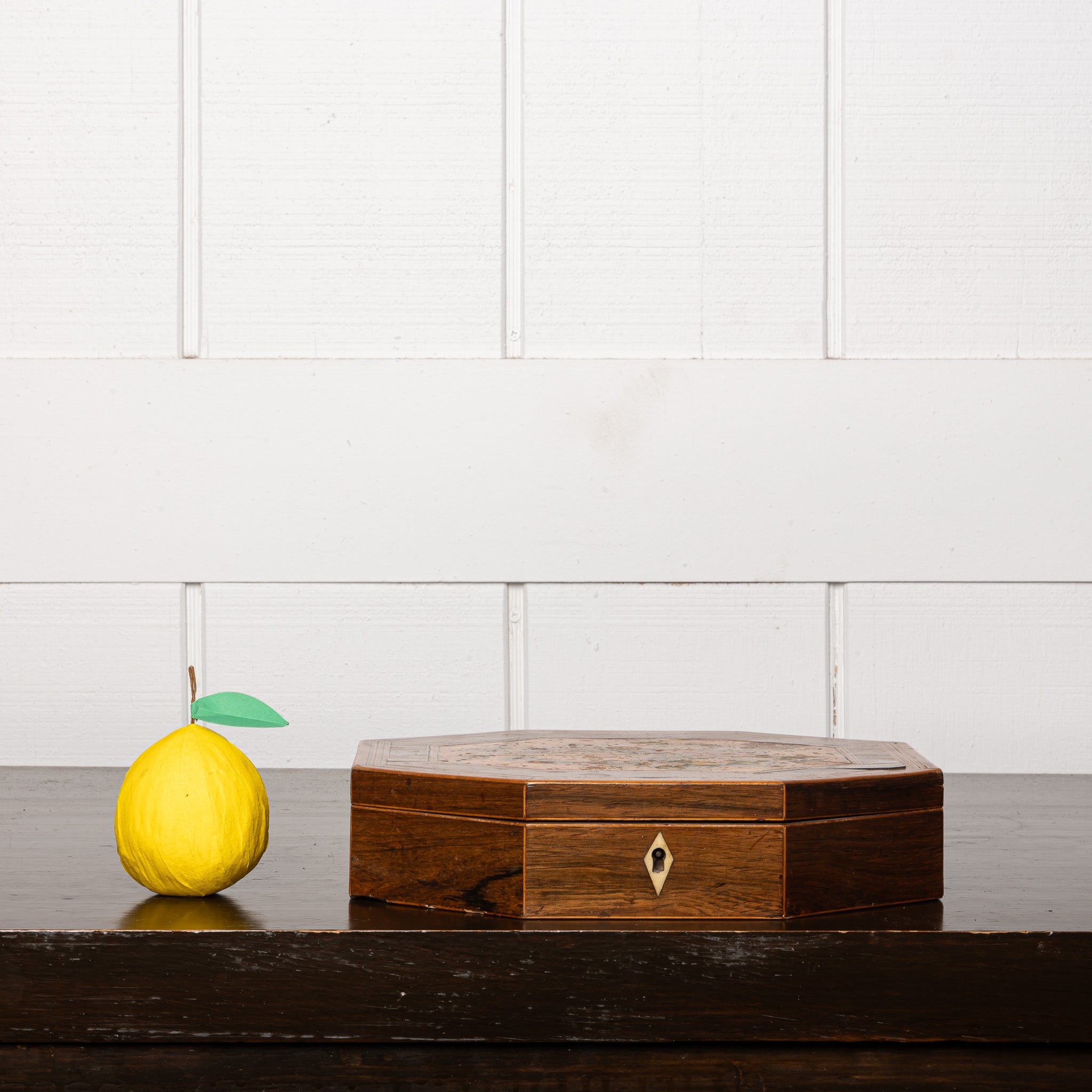 18th Century English Octagonal Sewing Box