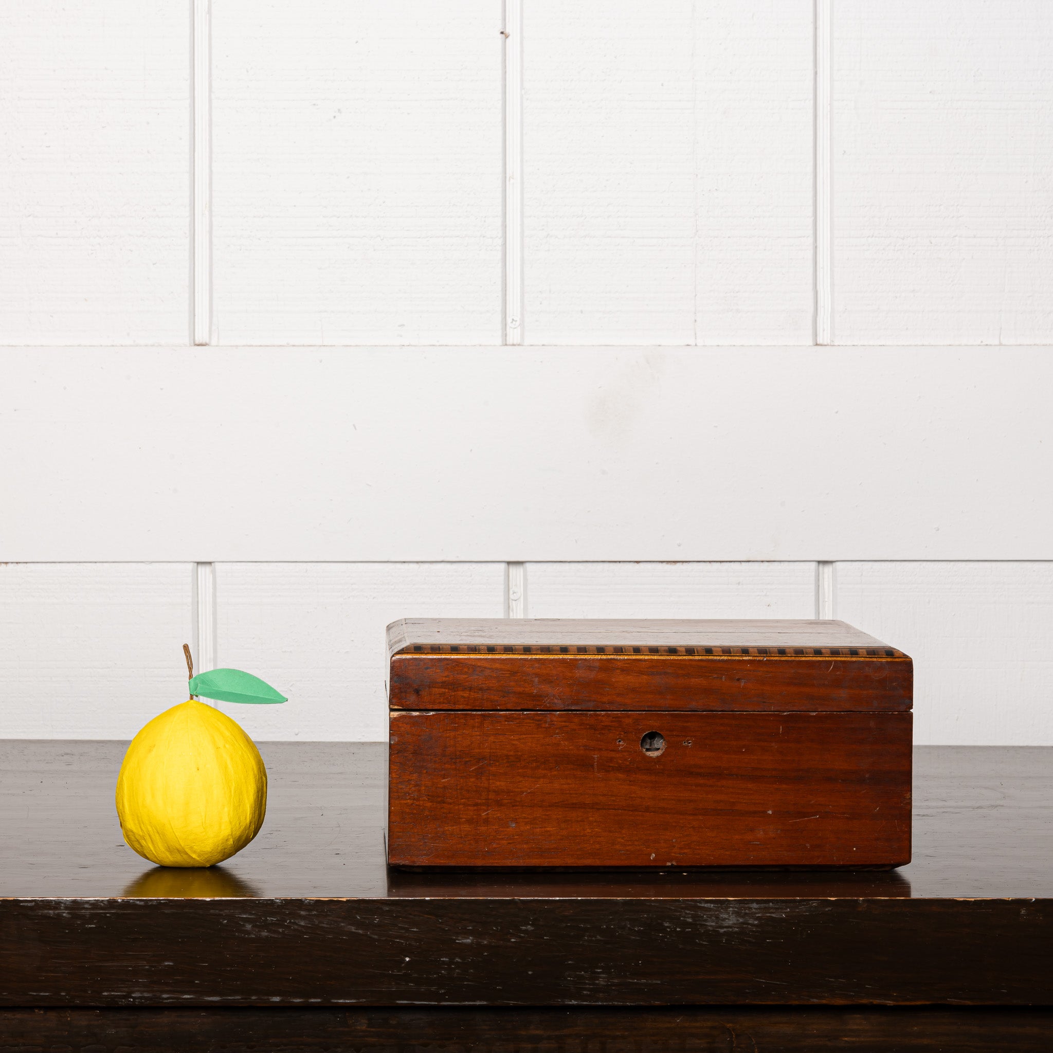 19th Century American Inlaid Folk Art Box