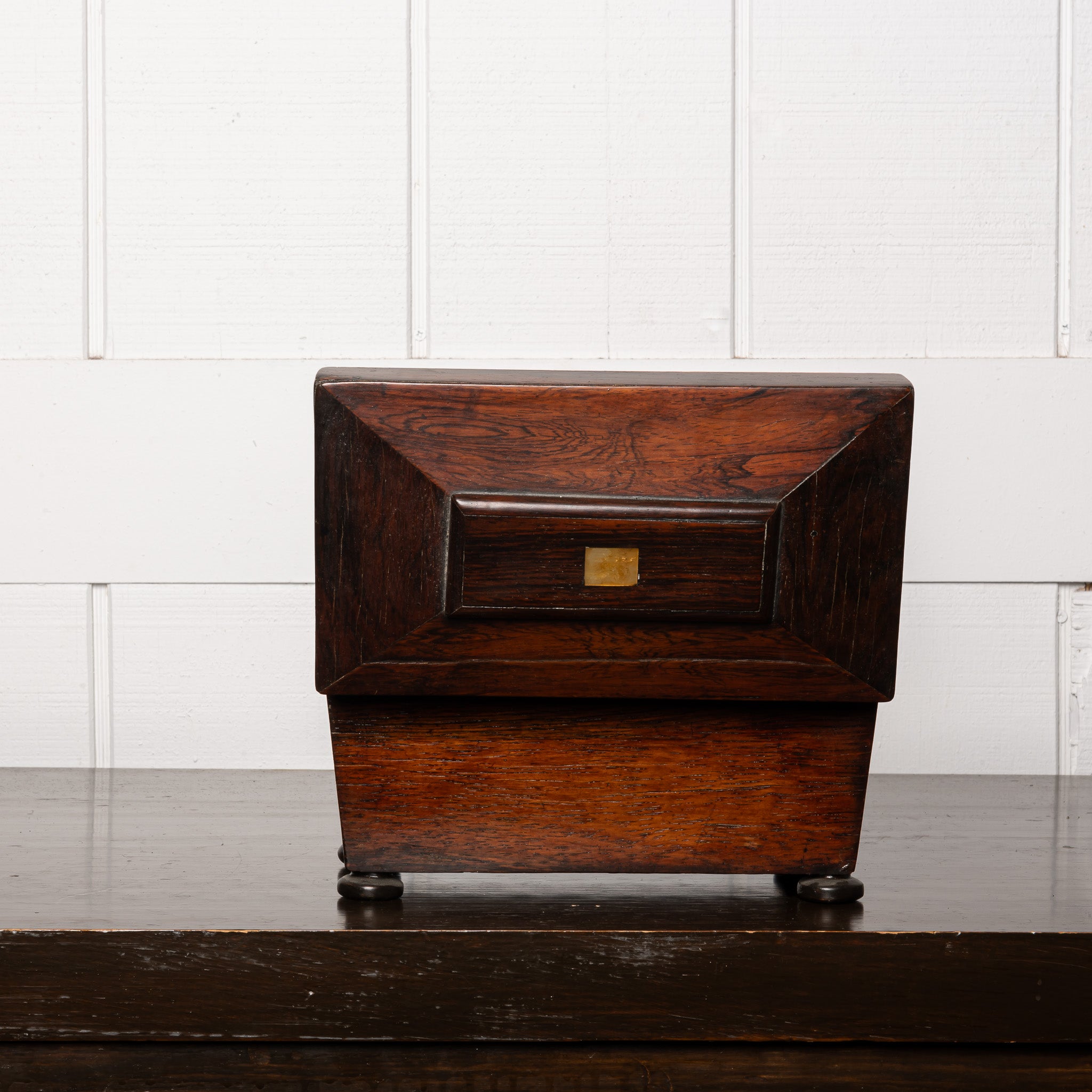 19th Century English Mahogany Tea Caddy