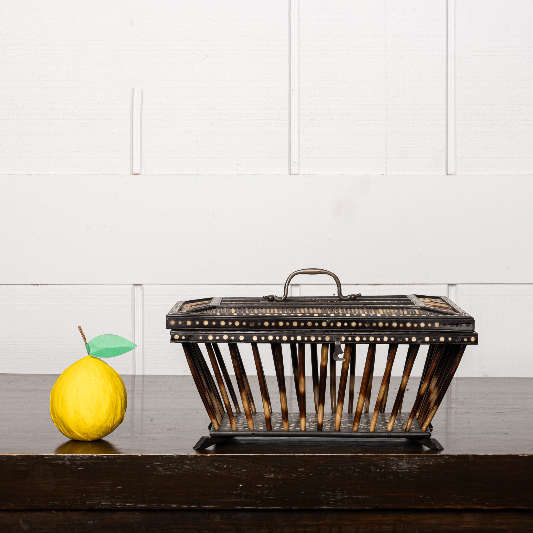 19th Century English Quillwork Caddy