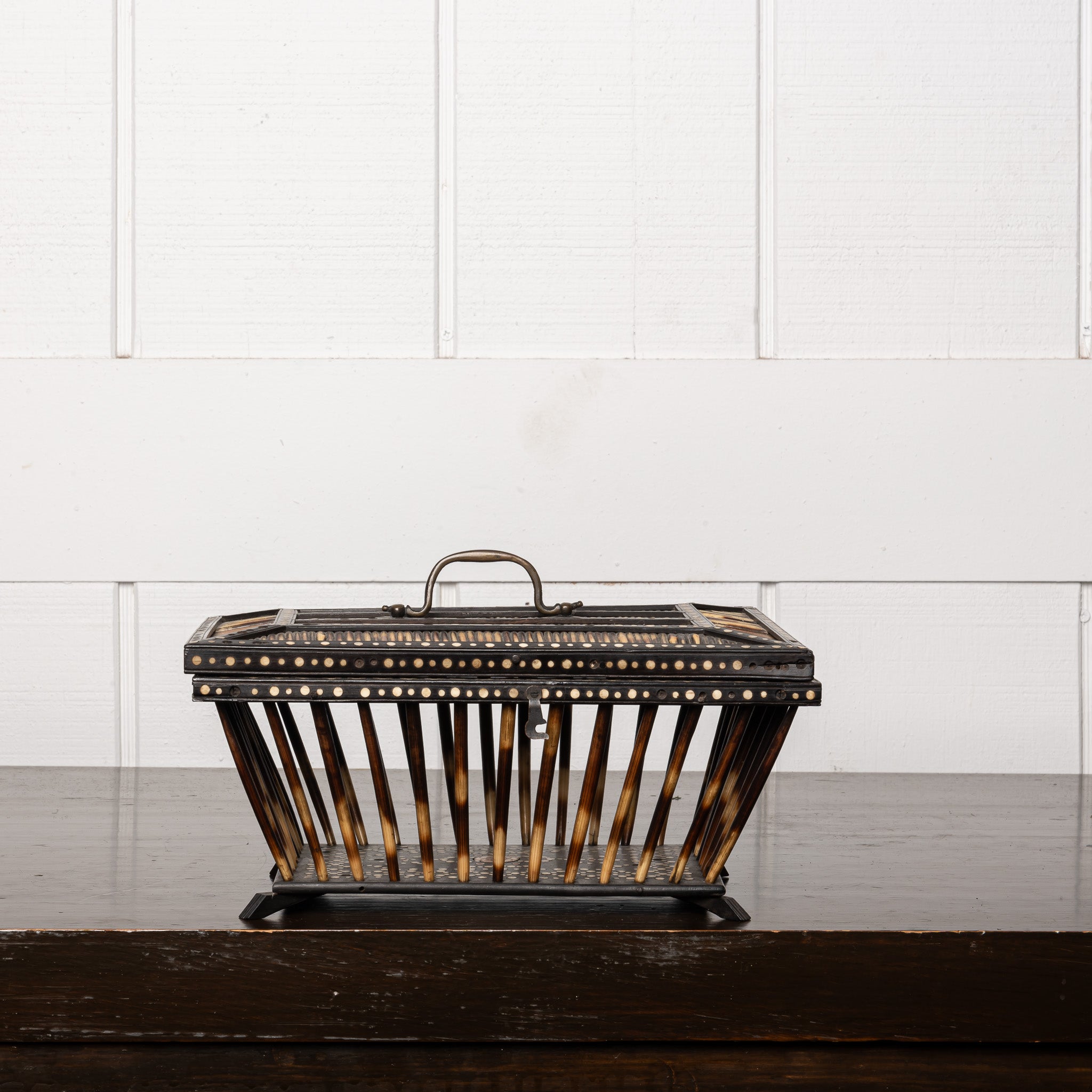 19th Century English Quillwork Caddy