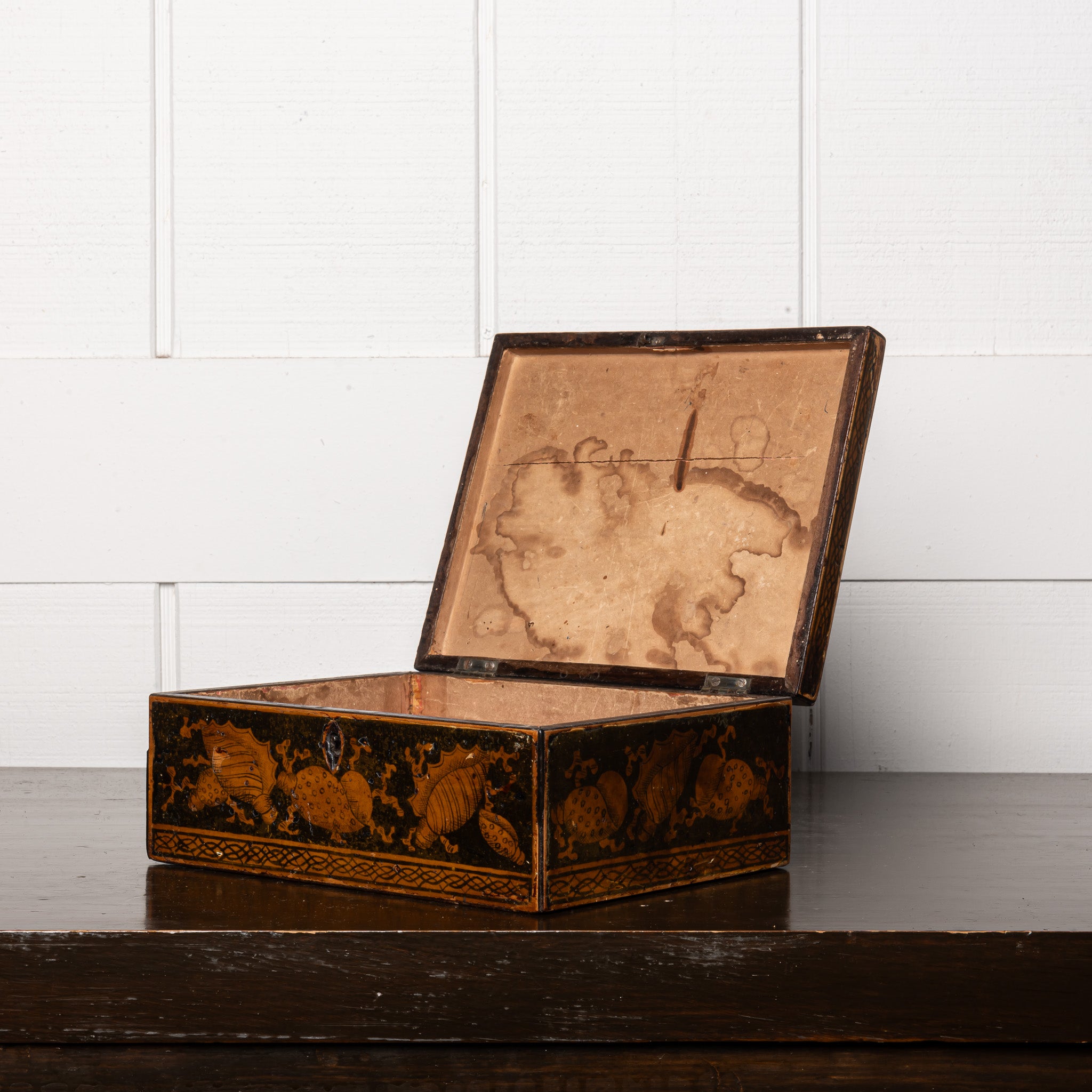 19th Century English Penwork Box