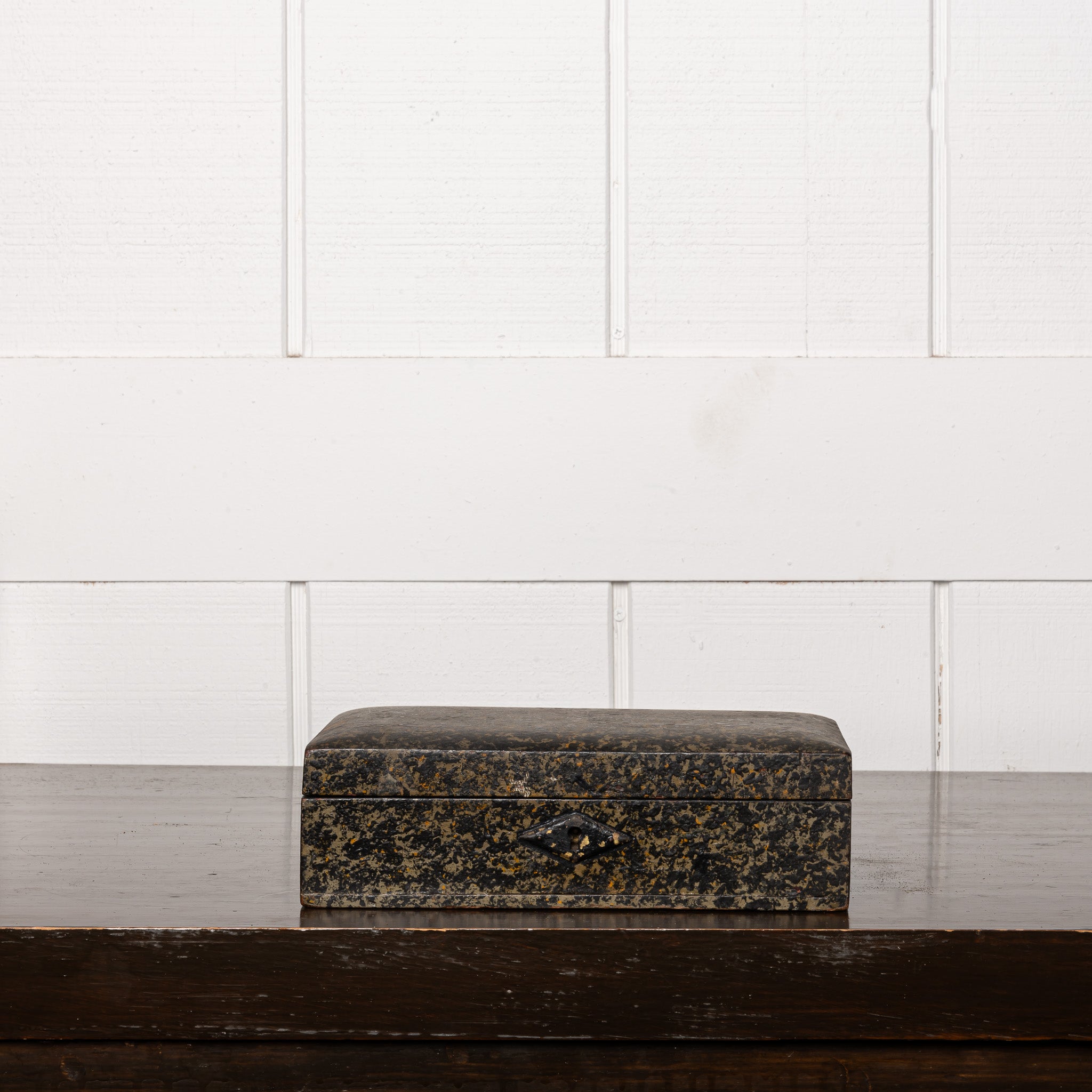 19th Century American Folk Art Painted Document Box