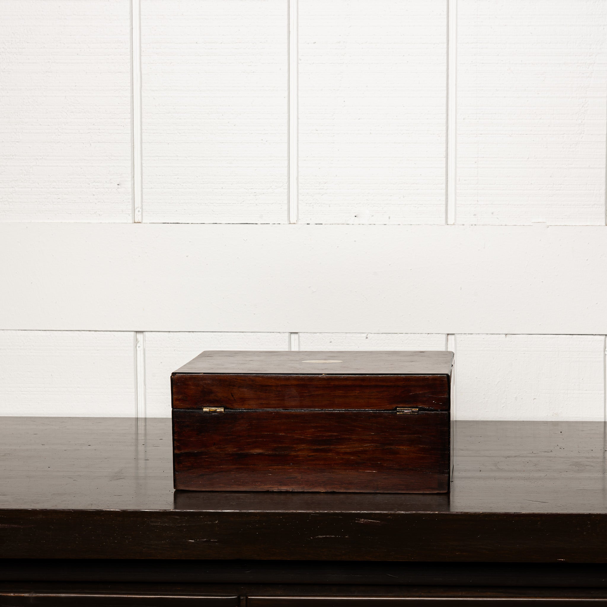 19th Century English Mother-of-Pearl Inlaid Box