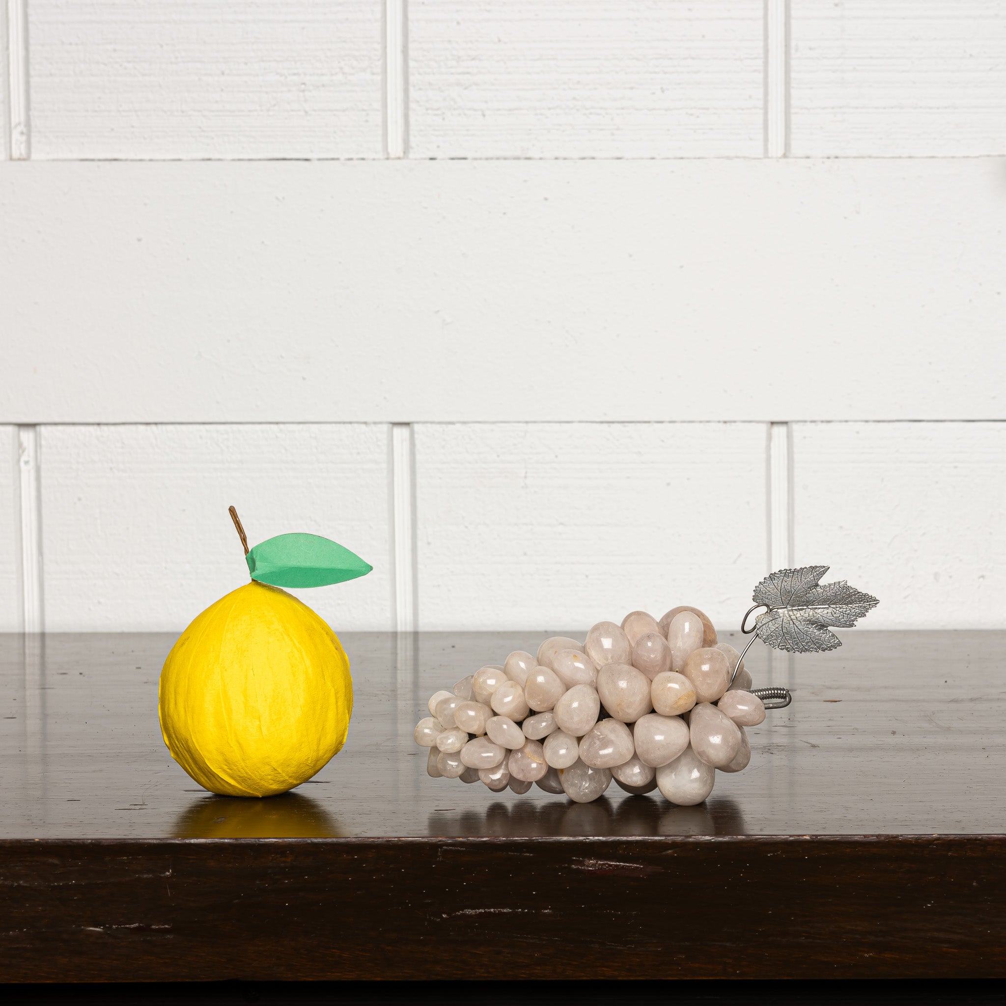 Vintage Italian Carved Marble Grapes