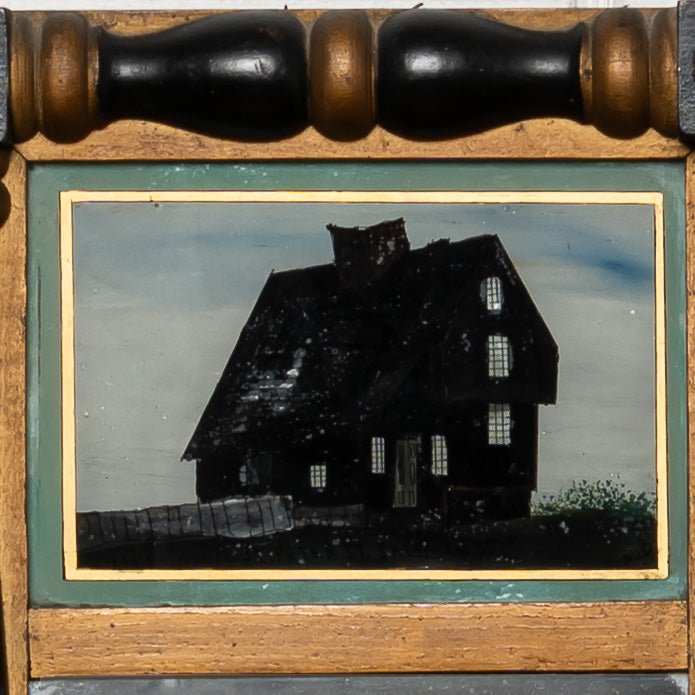 American Reverse‑Painted Sheraton Mirror