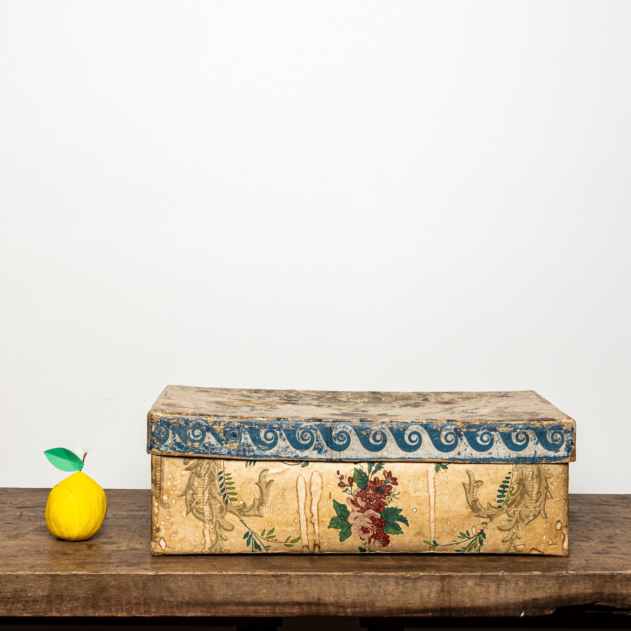 19th c. rectangular wallpaper box