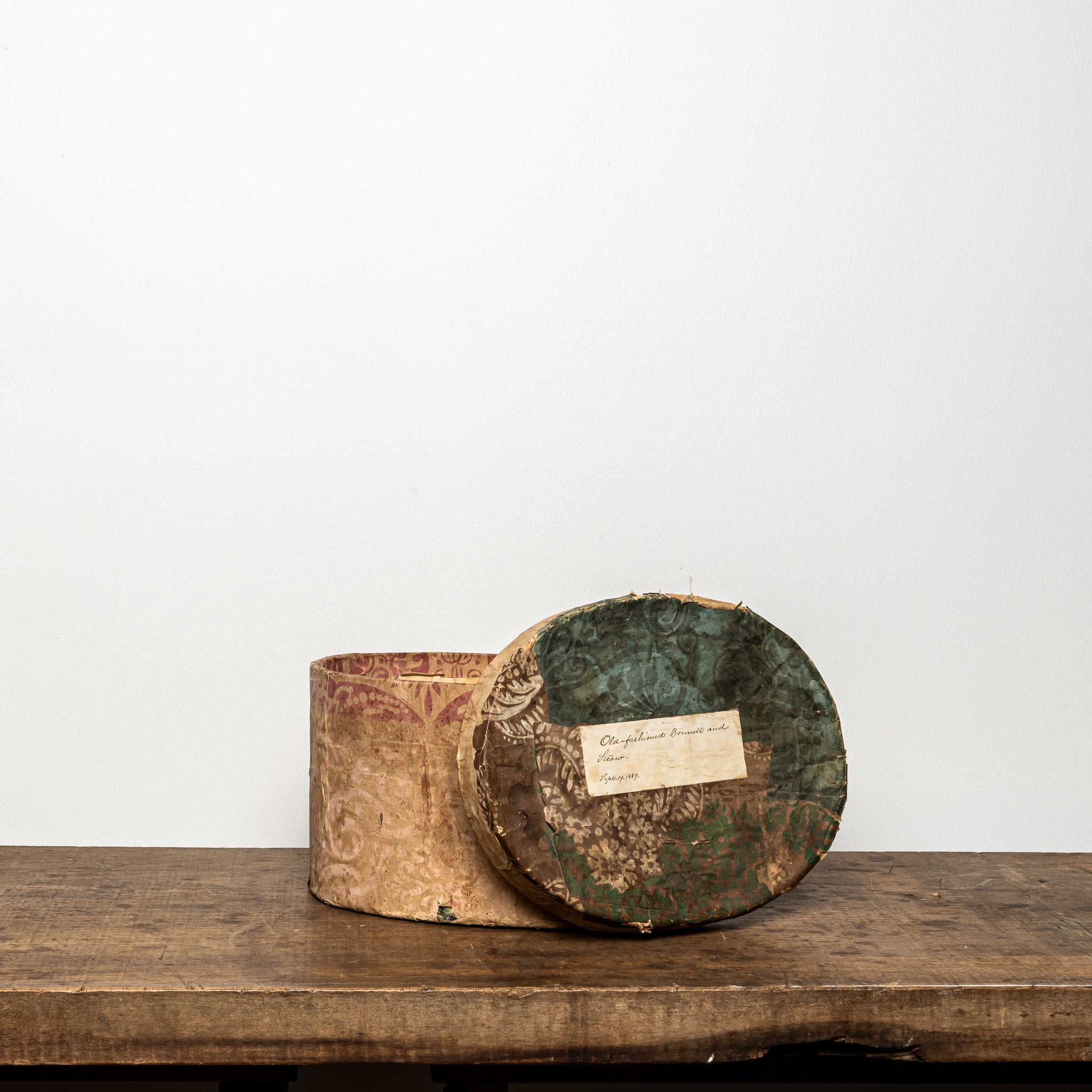 19th c. small wallpaper box