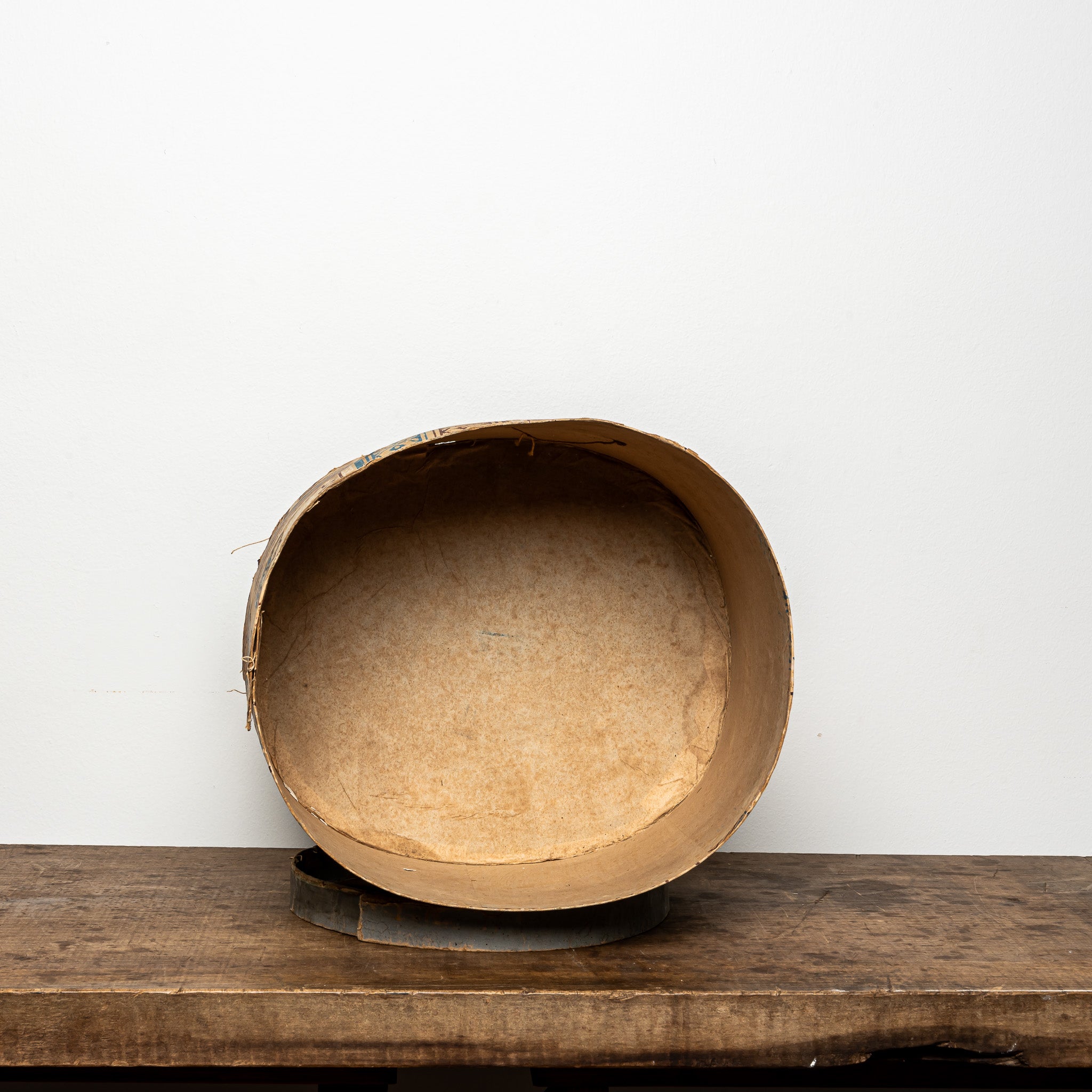 19th-Century Wallpaper-Covered Box, Geometric