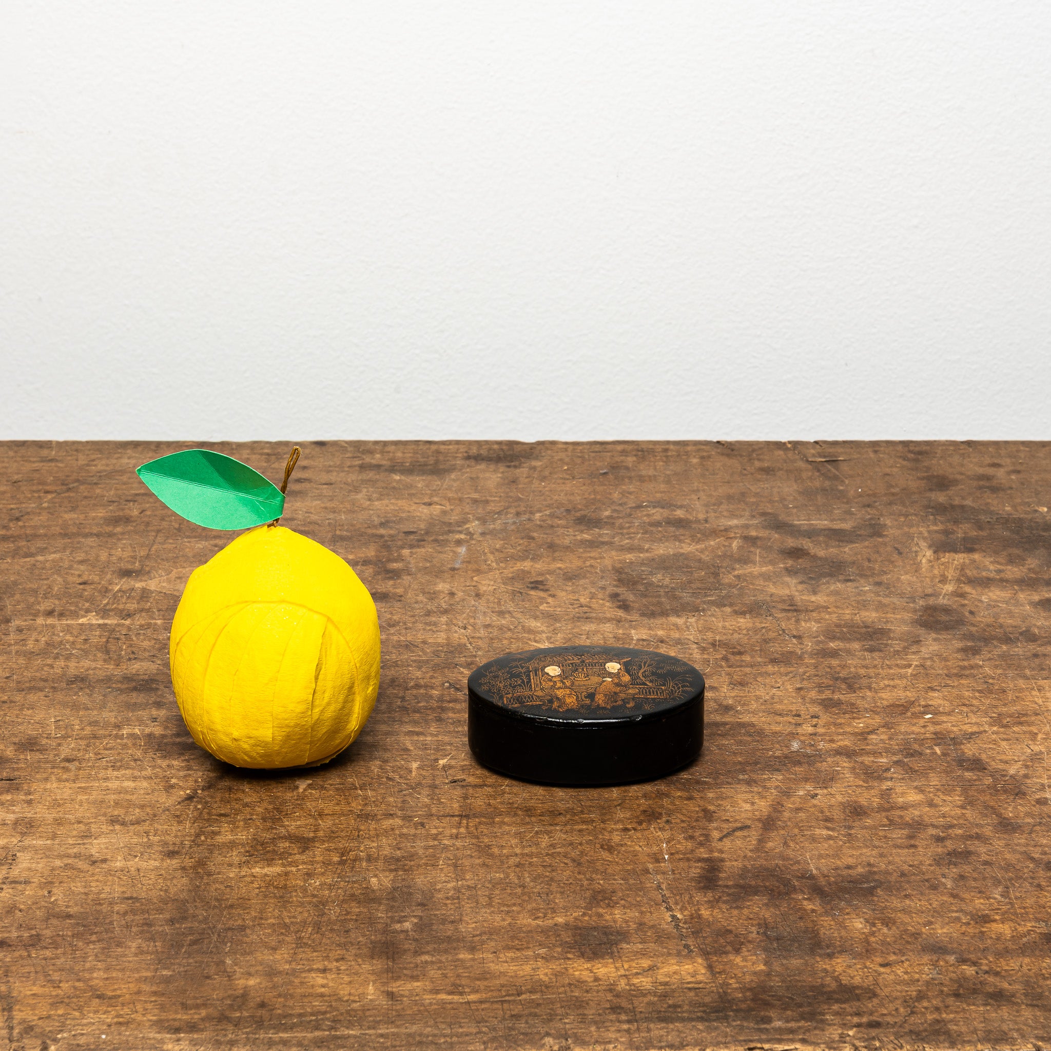 19th Century French Papier-Mâché Snuff Box, Antique French Box