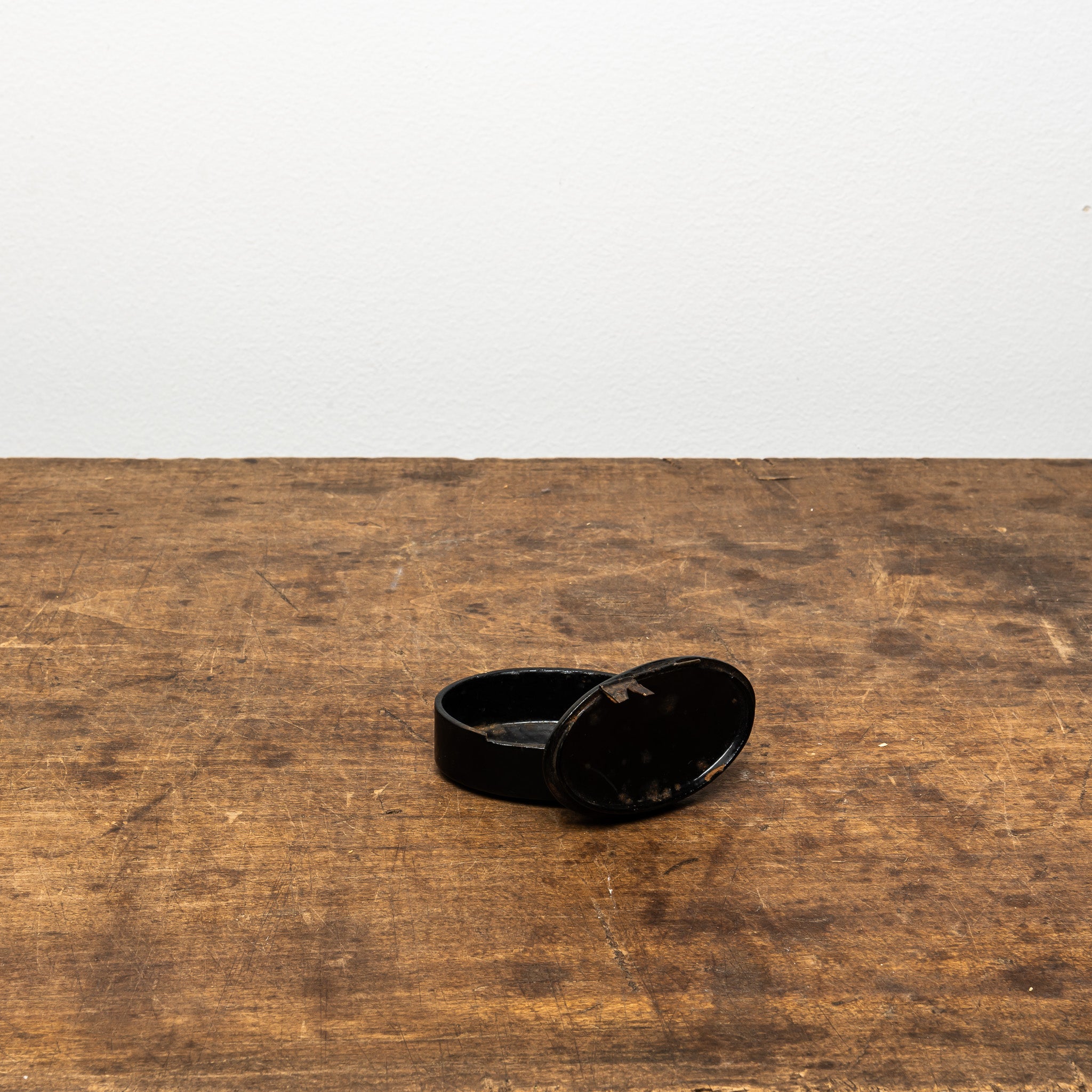 19th Century French Papier-Mâché Snuff Box, Antique French Box