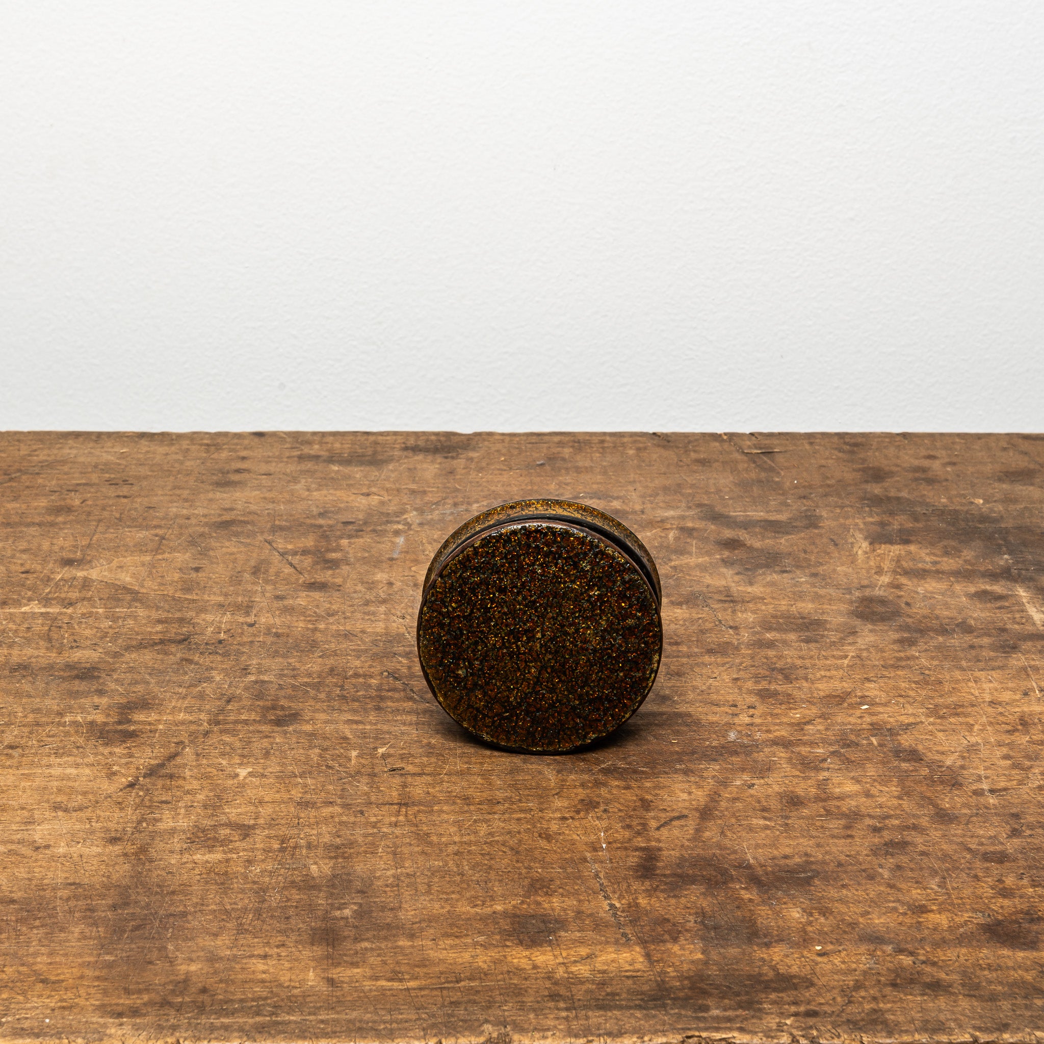 19th Century Glitter Lacquer Snuff Box, Antique Lacquer Box