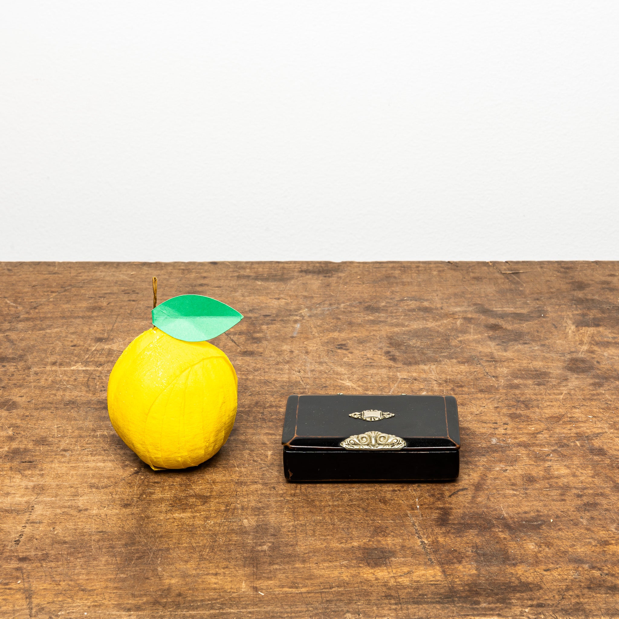 French Antique Papier‑Mâché Dish