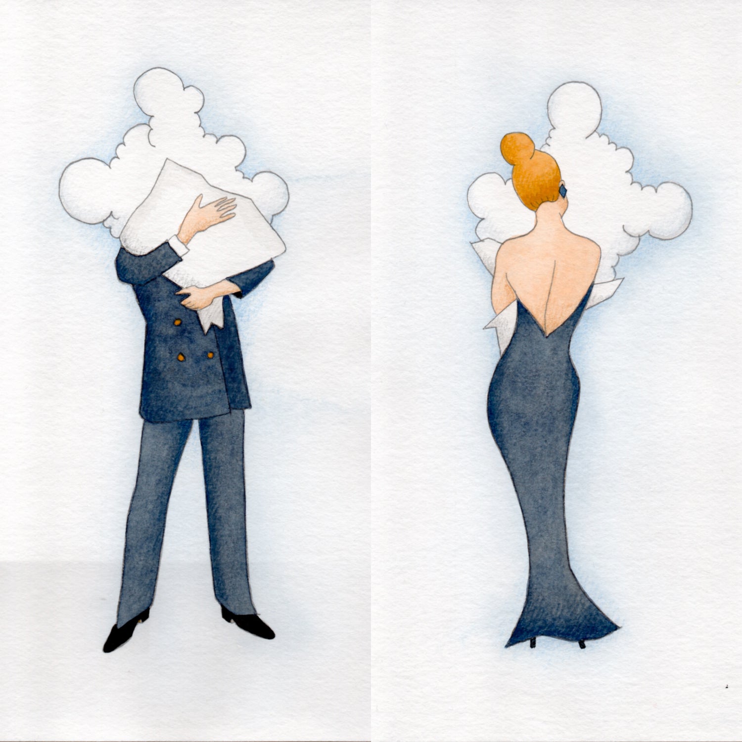 DAMIEN NICOLAS ROUX, "IN NUBIBUS, CLOUD COUPLE" (2025)