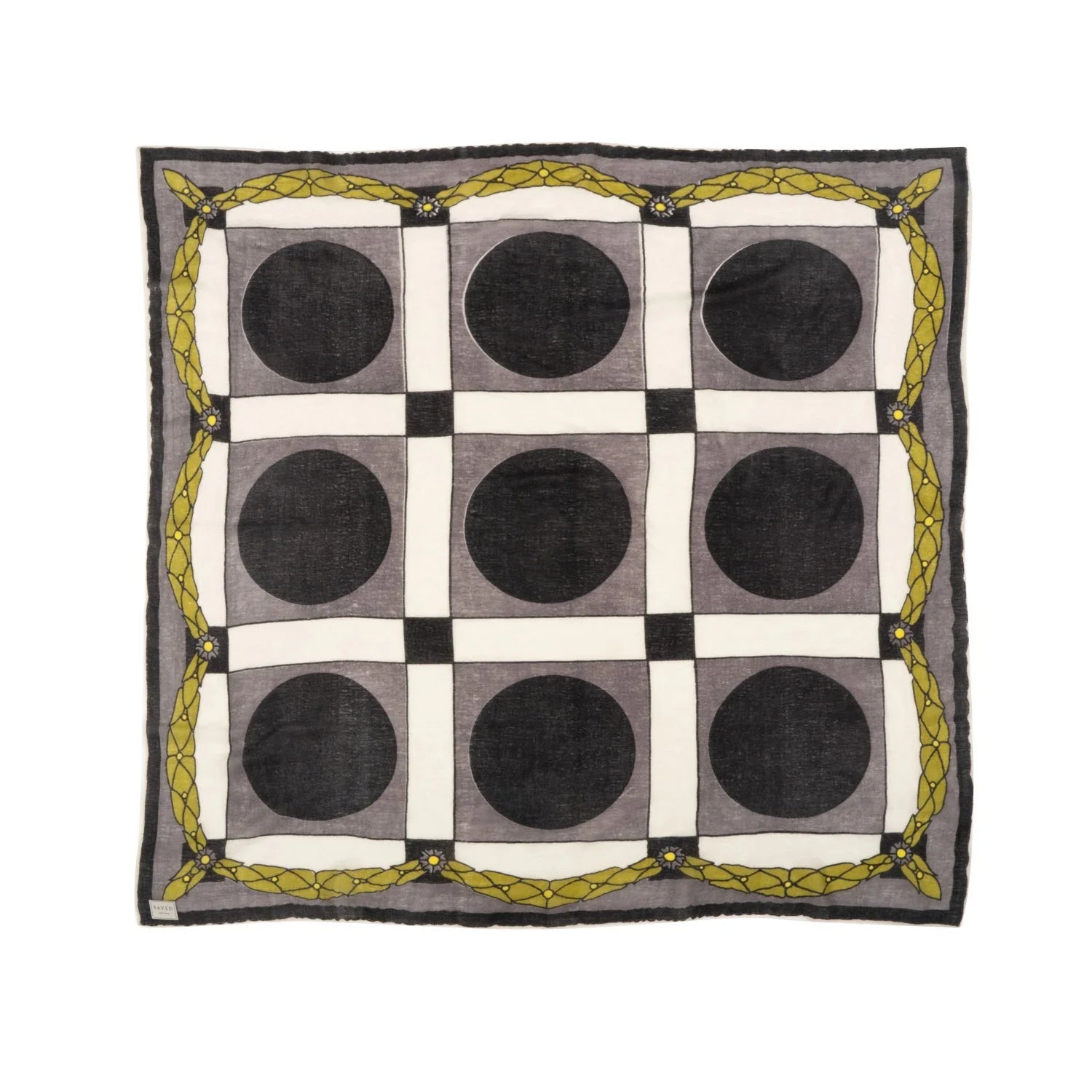 SAVED NY x Damien Nicolas Roux "LAUREL PAVINGS" Cashmere Scarves